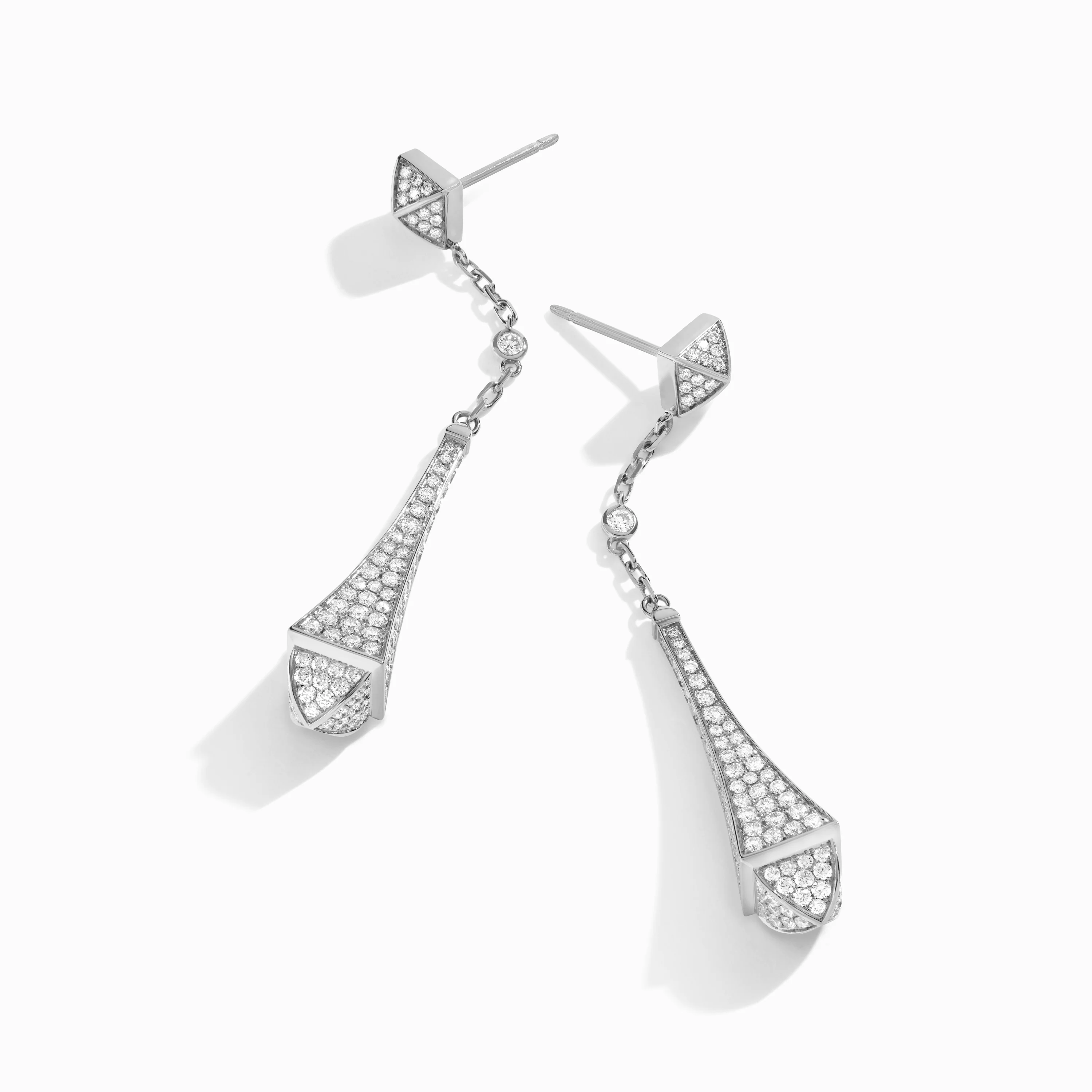 Cleo Full Diamond Teardrop Earrings
