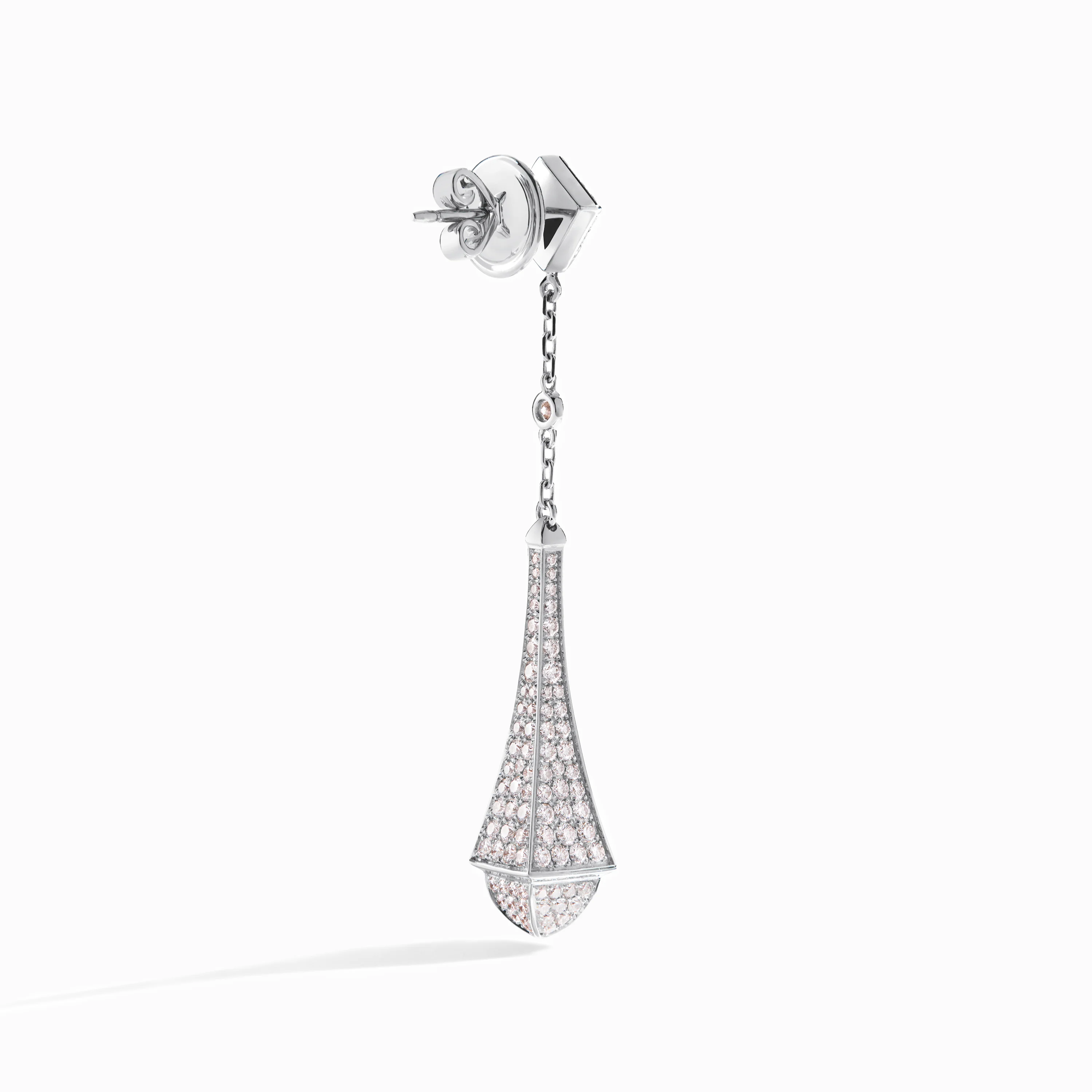 Cleo Full Diamond Teardrop Earrings - Image 3