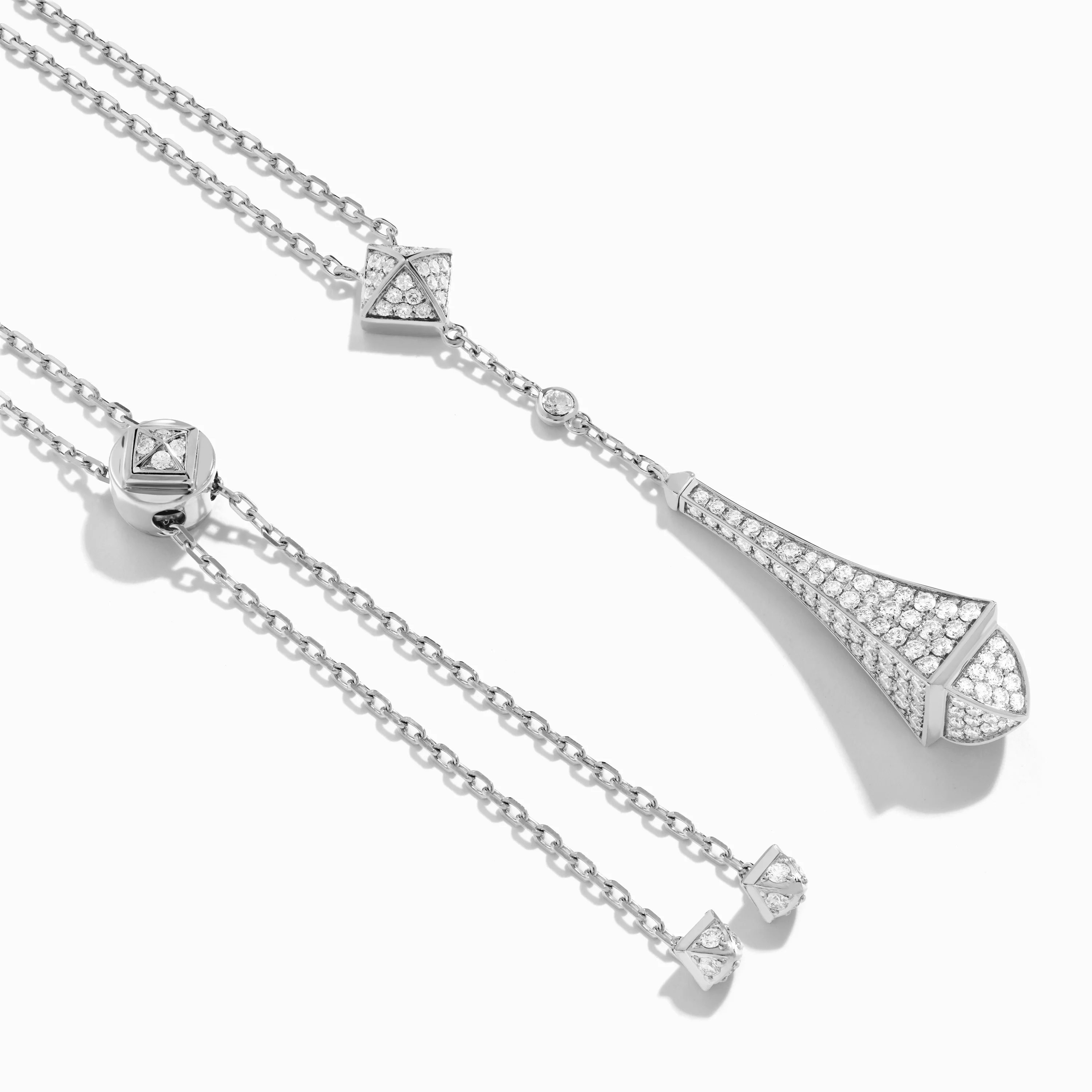 Cleo Full Diamond Teardrop Pendant - Image 2