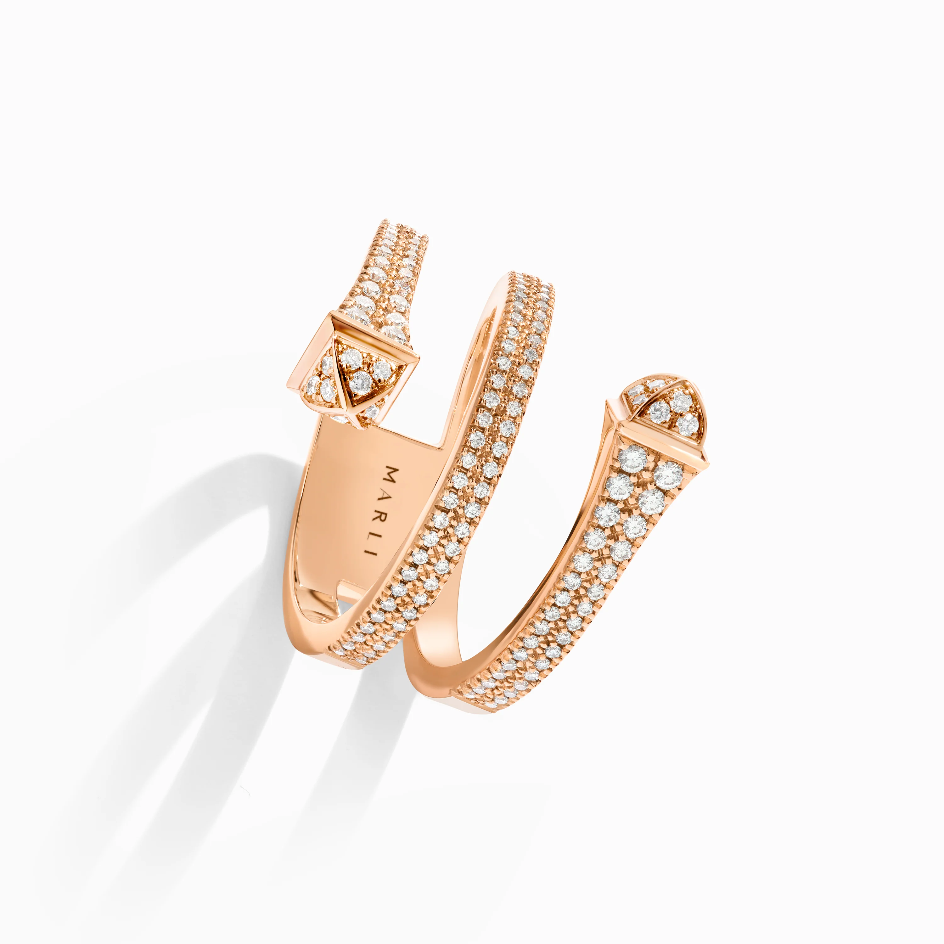 Cleo Full Diamond Twist Ring - Image 3