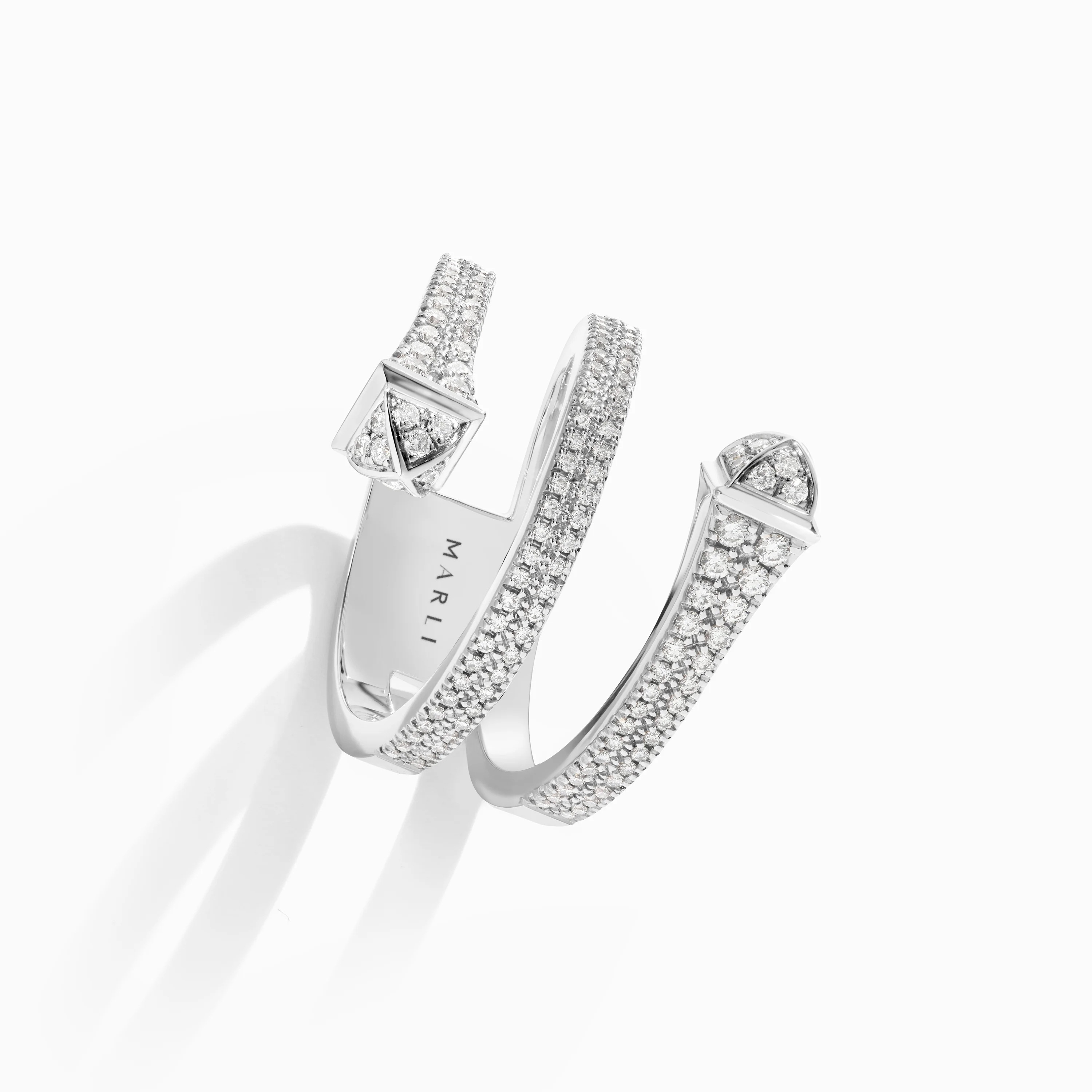 Cleo Full Diamond Twist Ring - Image 3