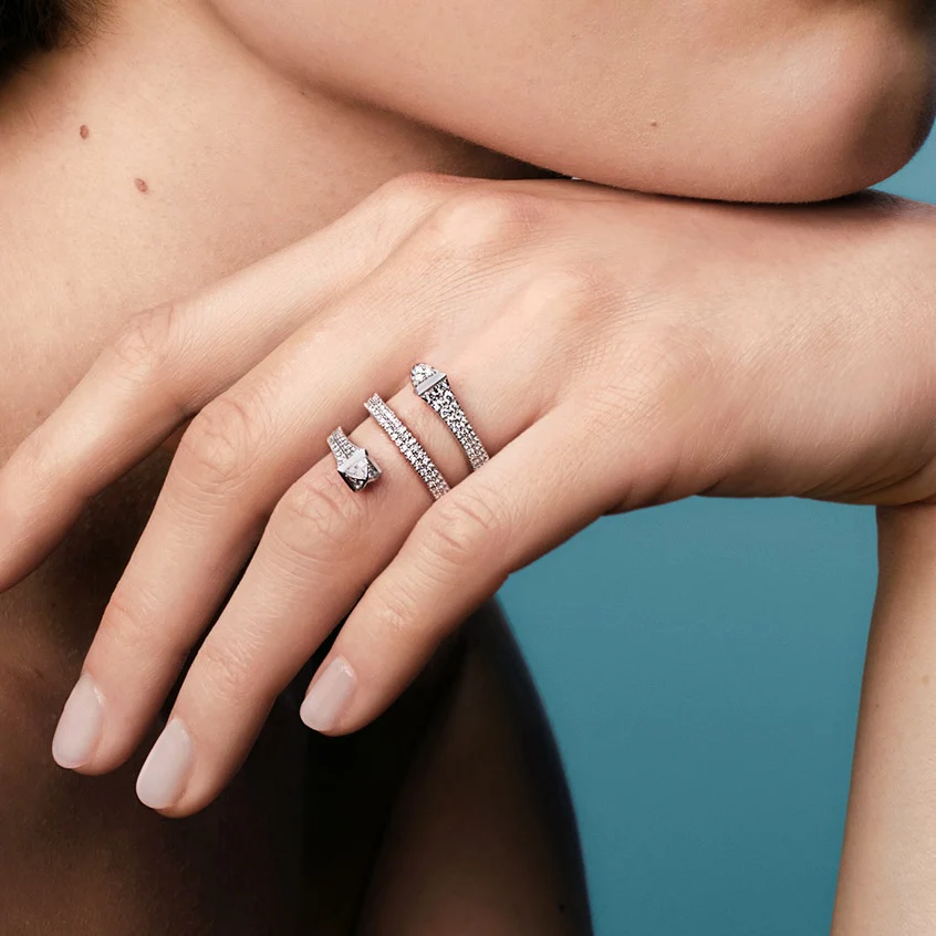 Cleo Full Diamond Twist Ring - Image 5