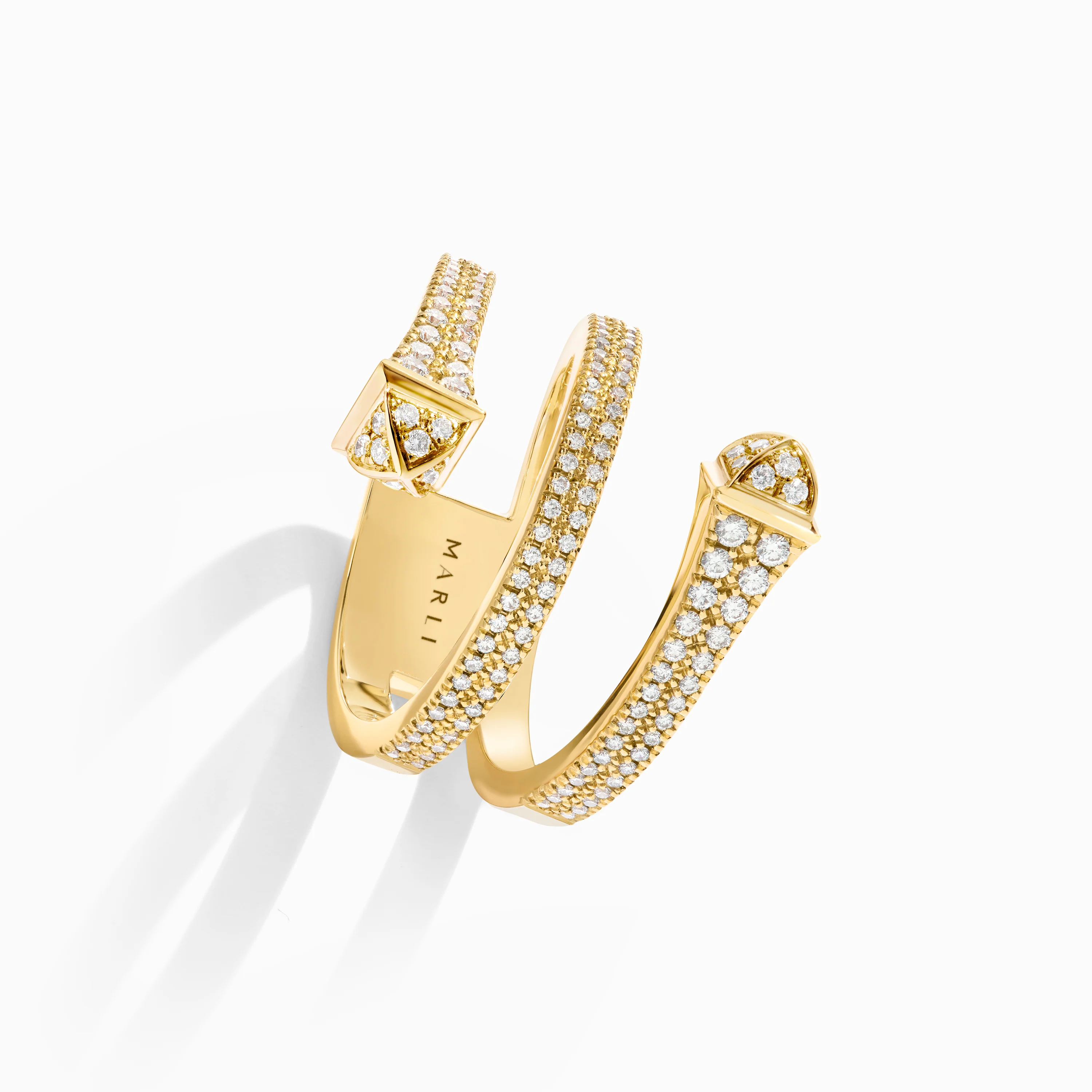 Cleo Full Diamond Twist Ring - Image 3