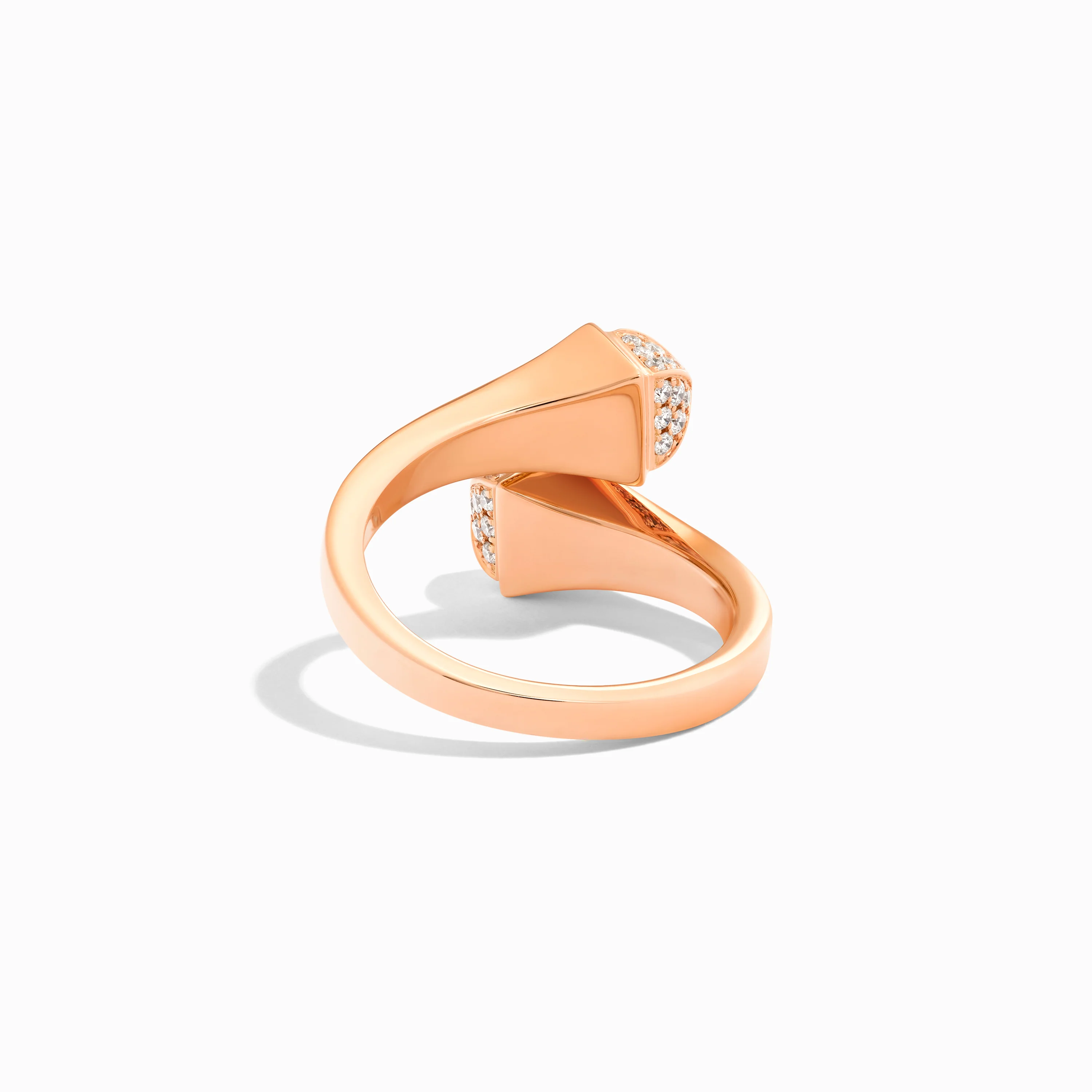 Cleo Gold Midi Ring with Diamond Pyramids - Image 3