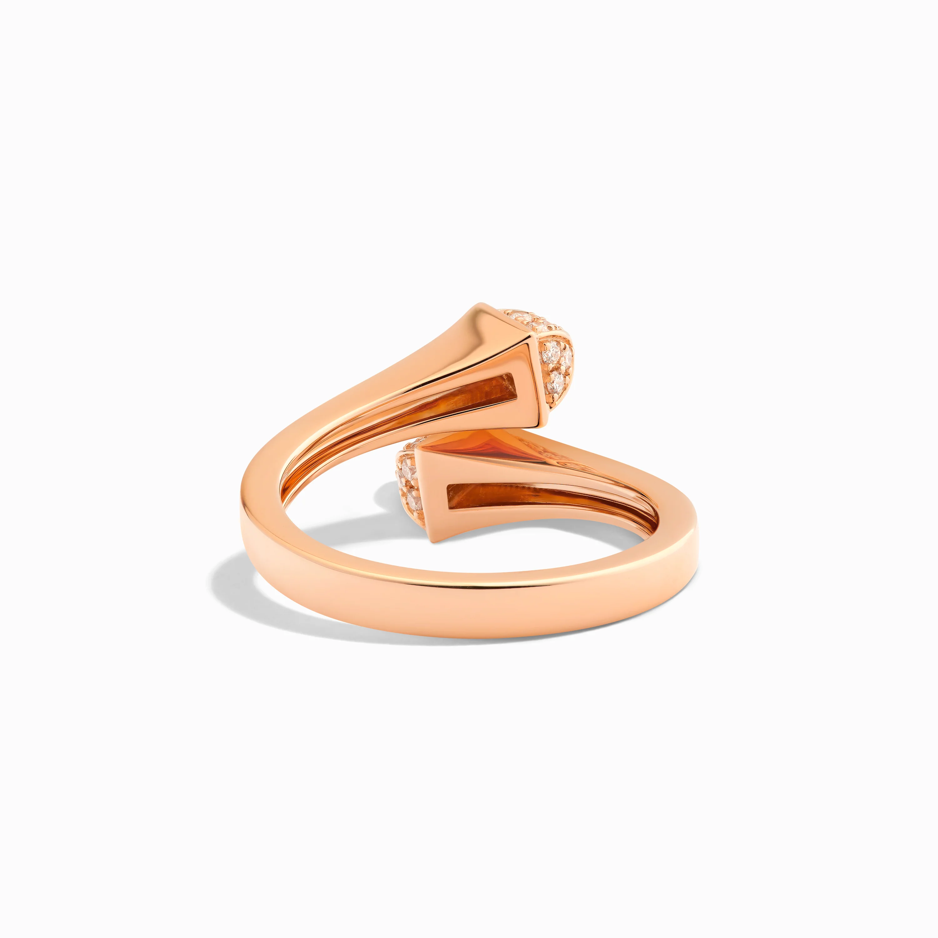 Cleo Gold Slim Ring with Diamond Pyramids - Image 3