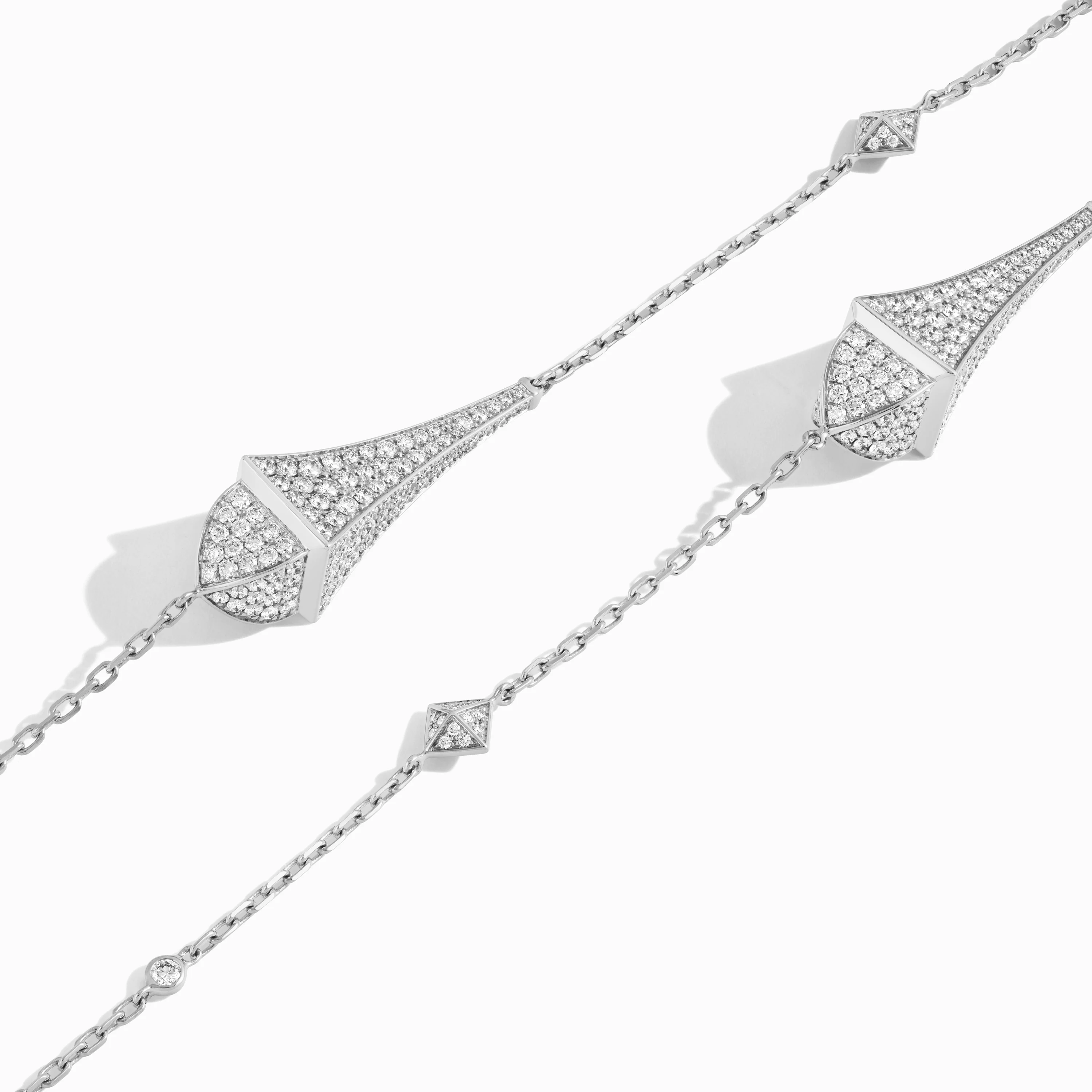 Cleo Long Chain Statement Necklace - Image 2