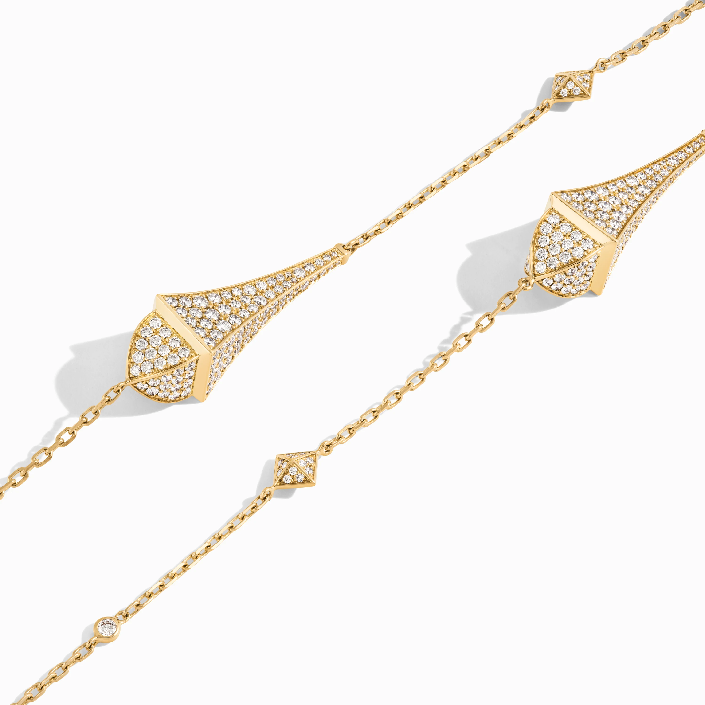 Cleo Long Chain Statement Necklace - Image 2