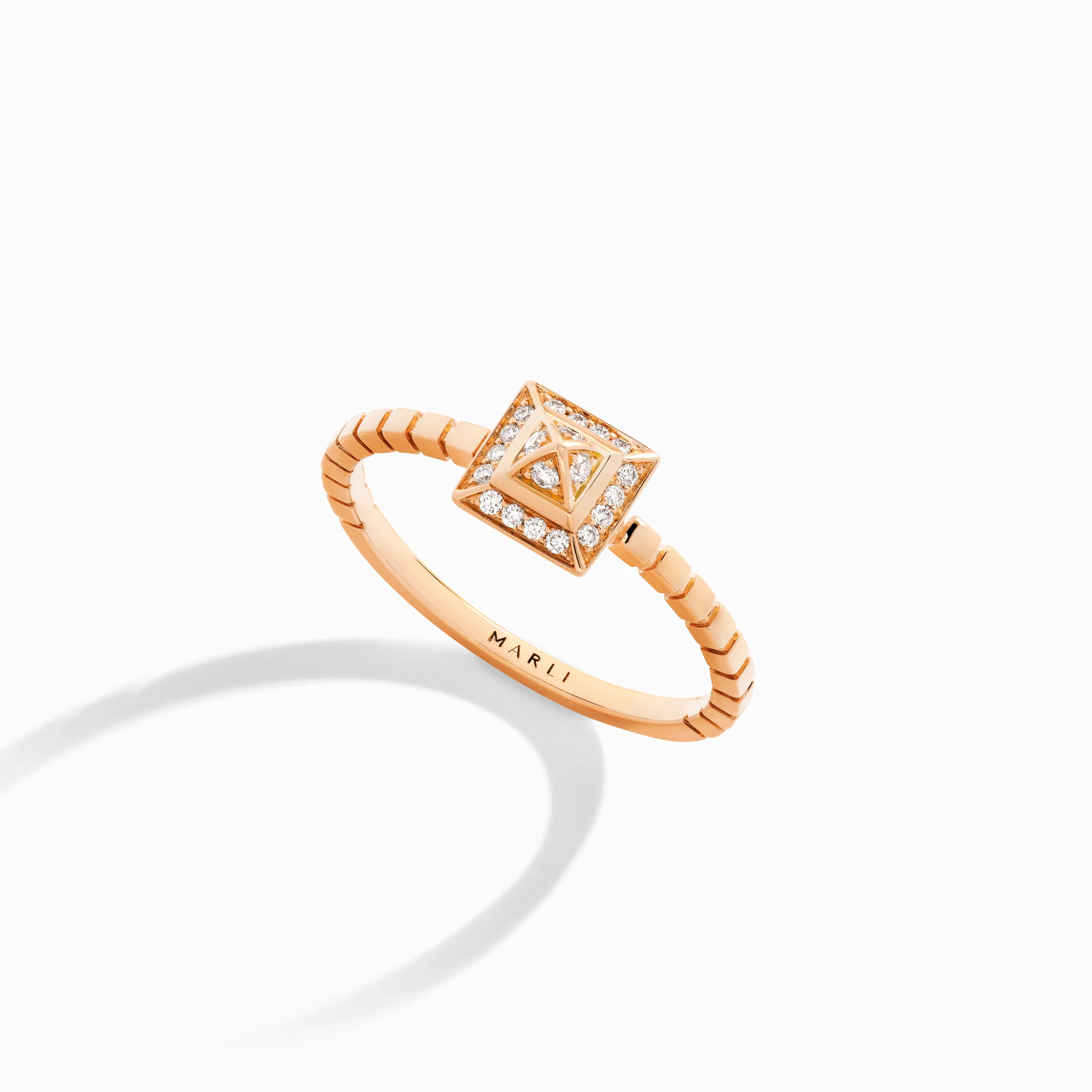 Cleo Lotus Full Diamond Pavé Ring