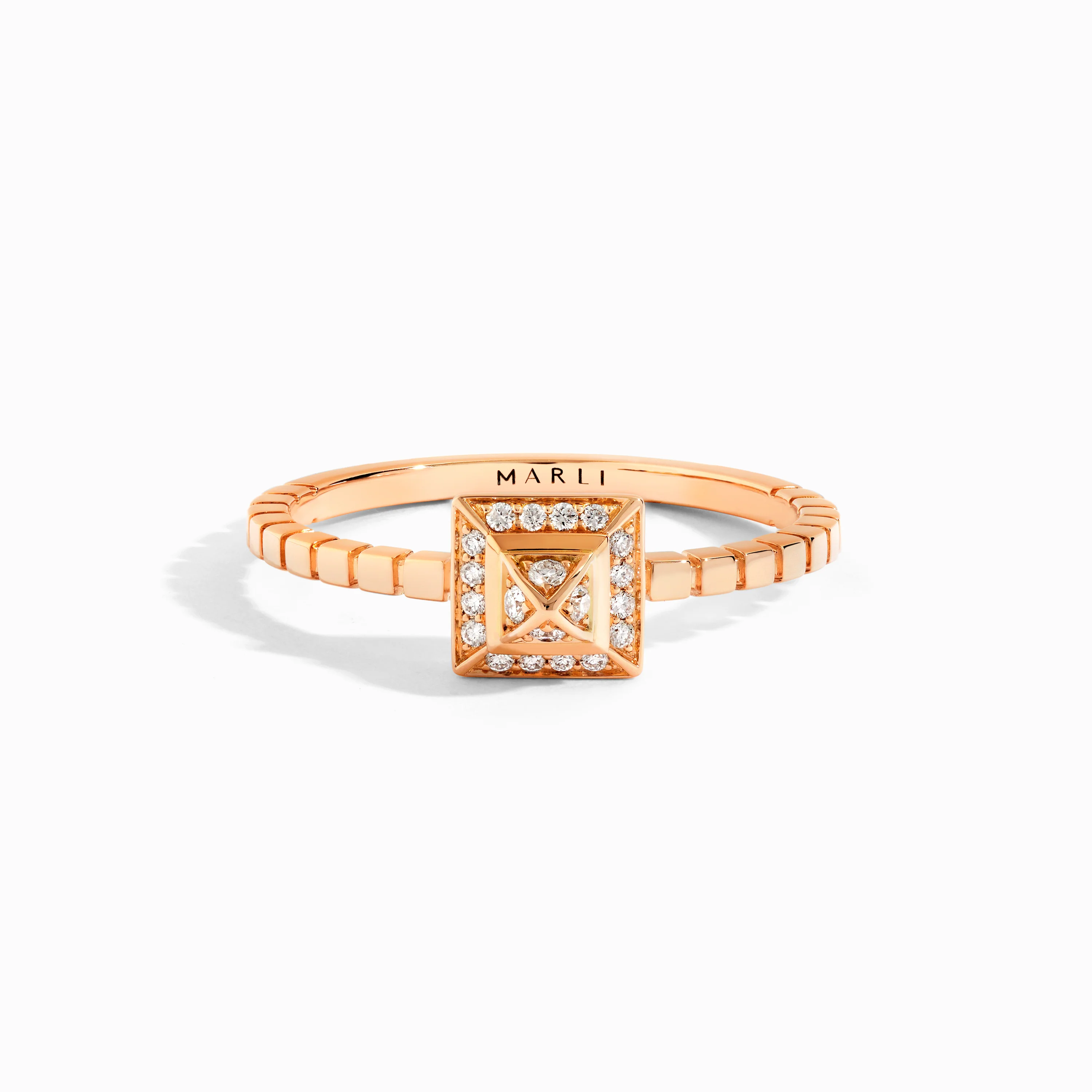 Cleo Lotus Full Diamond Pavé Ring - Image 2