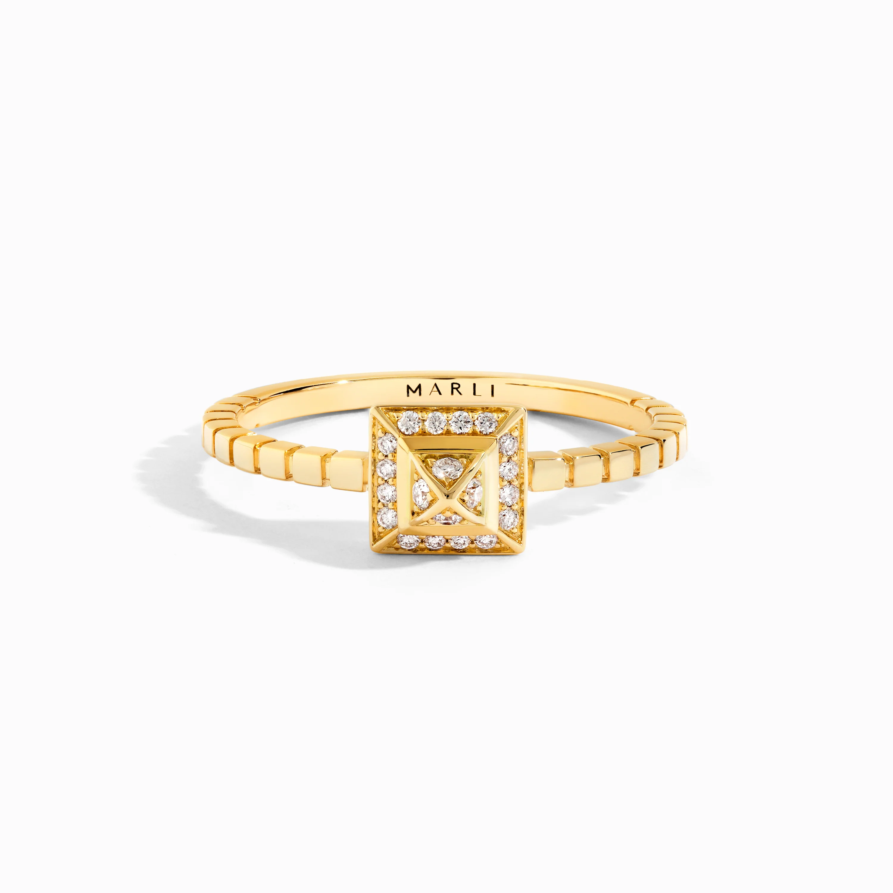 Cleo Lotus Full Diamond Pavé Ring - Image 2