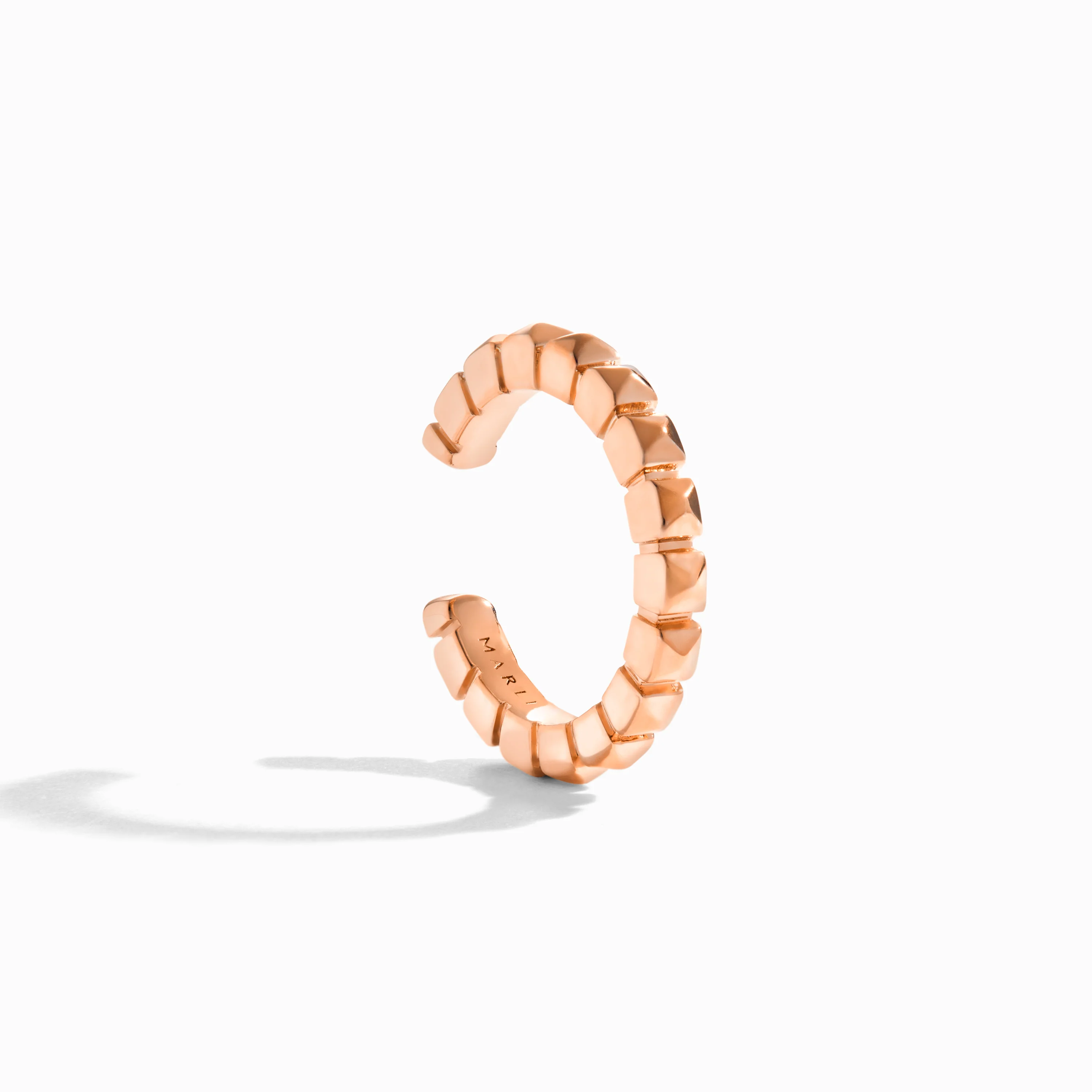 Cleo Lotus Gold Pyramid Ear Cuff (Single) - Image 2