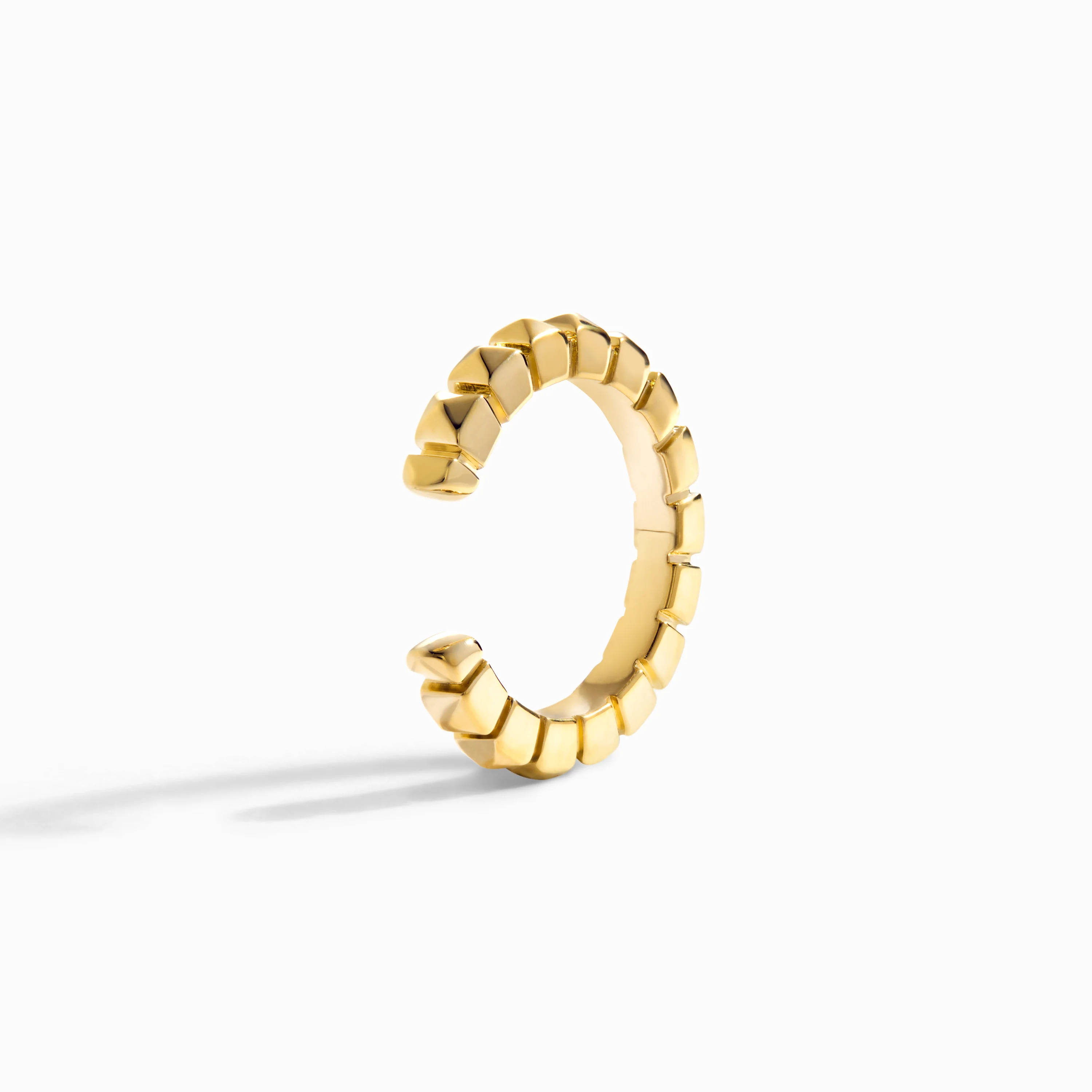 Cleo Lotus Gold Pyramid Ear Cuff (Single) - Image 3