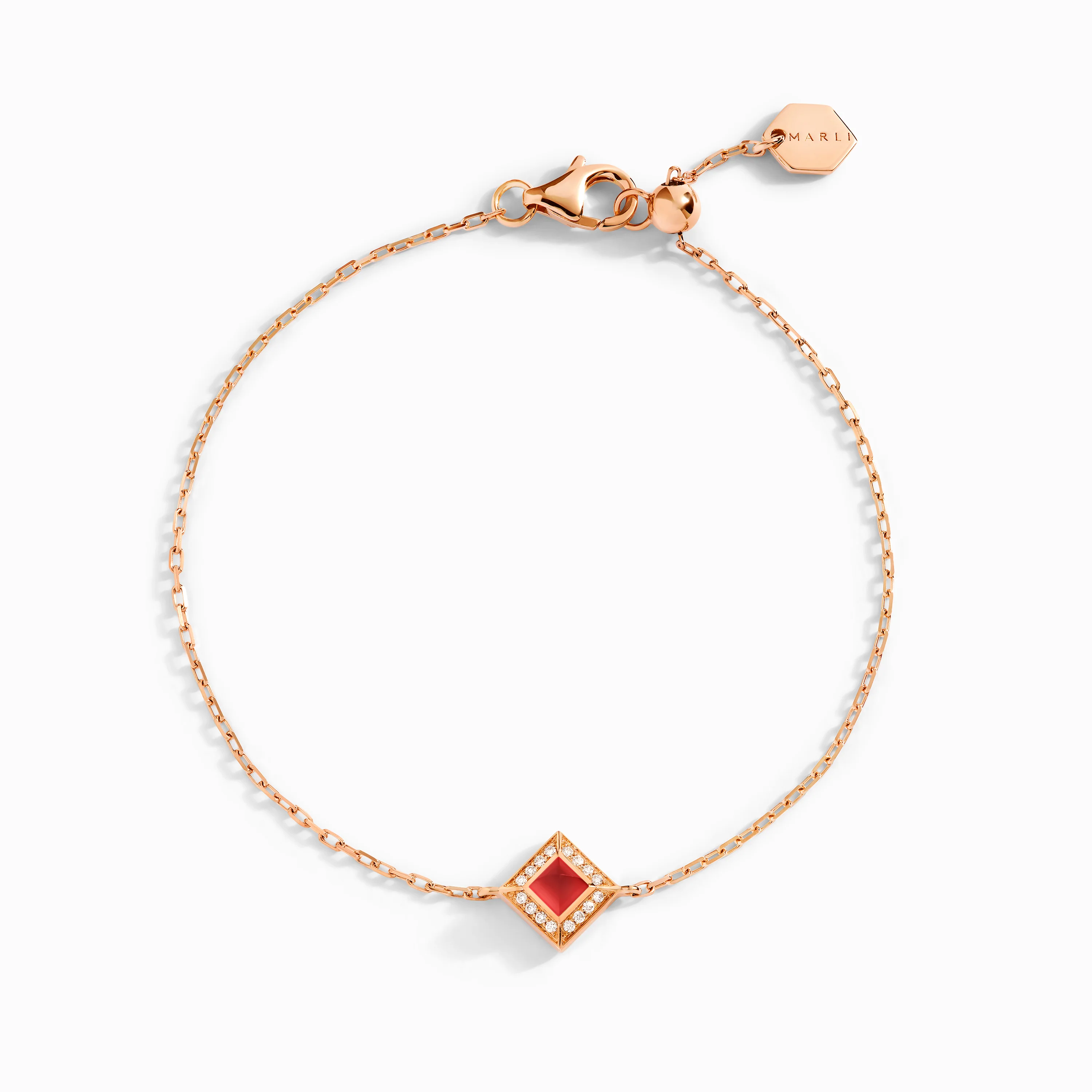 Cleo Lotus Pavé Chain Bracelet - Image 11