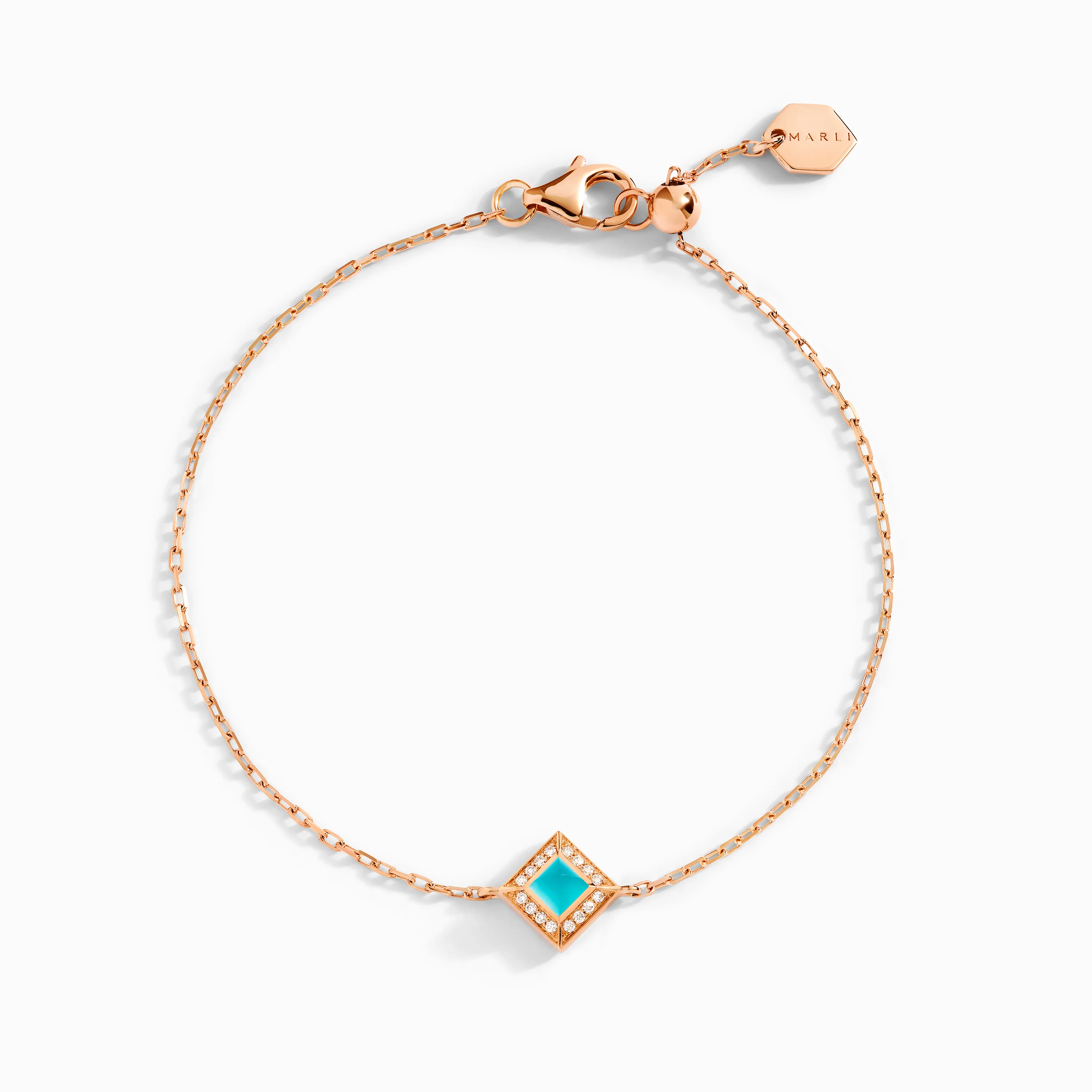 Cleo Lotus Pavé Chain Bracelet - Image 4