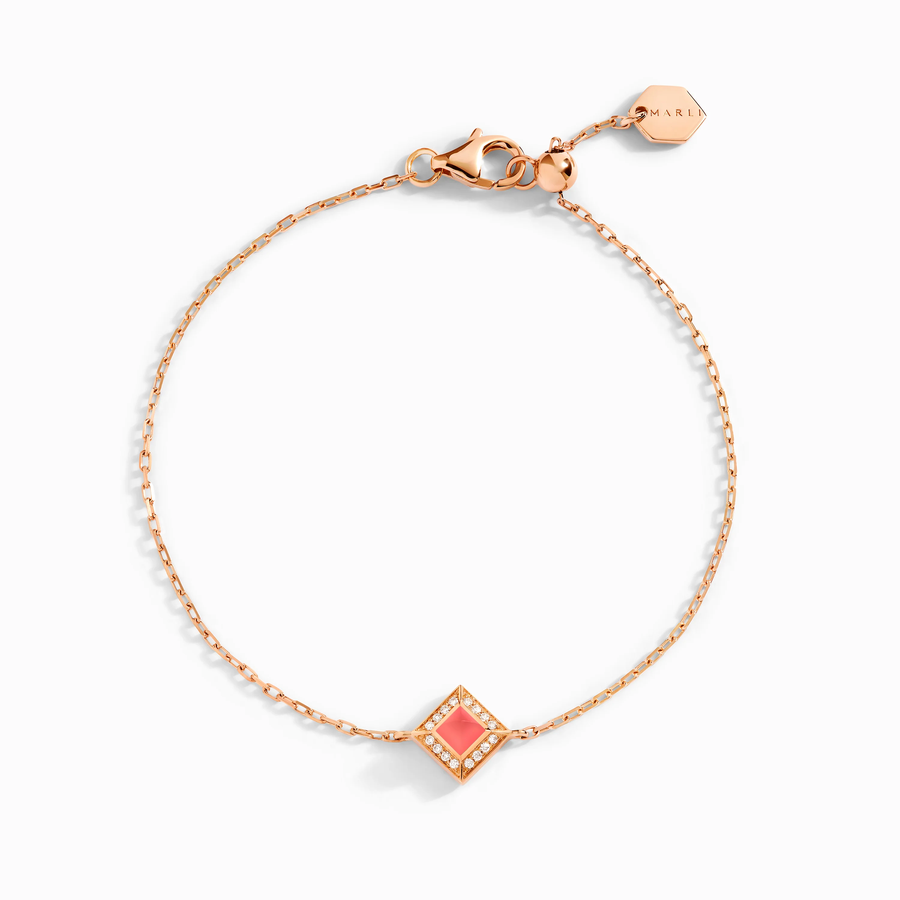 Cleo Lotus Pavé Chain Bracelet - Image 9