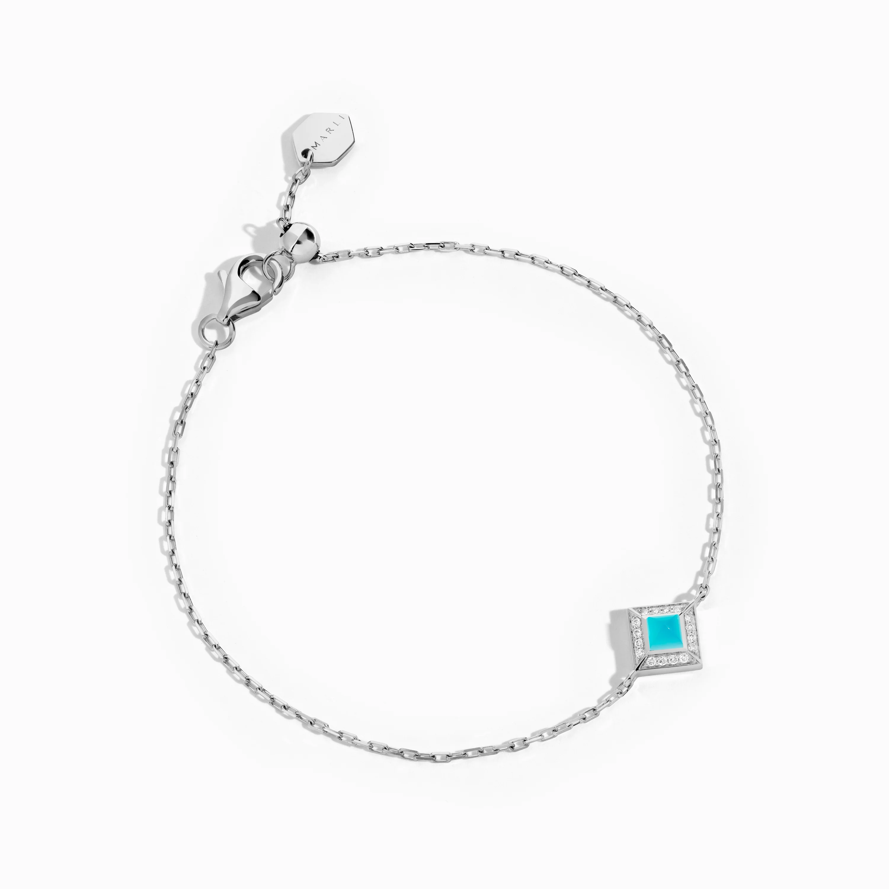 Cleo Lotus Pavé Chain Bracelet - Image 2