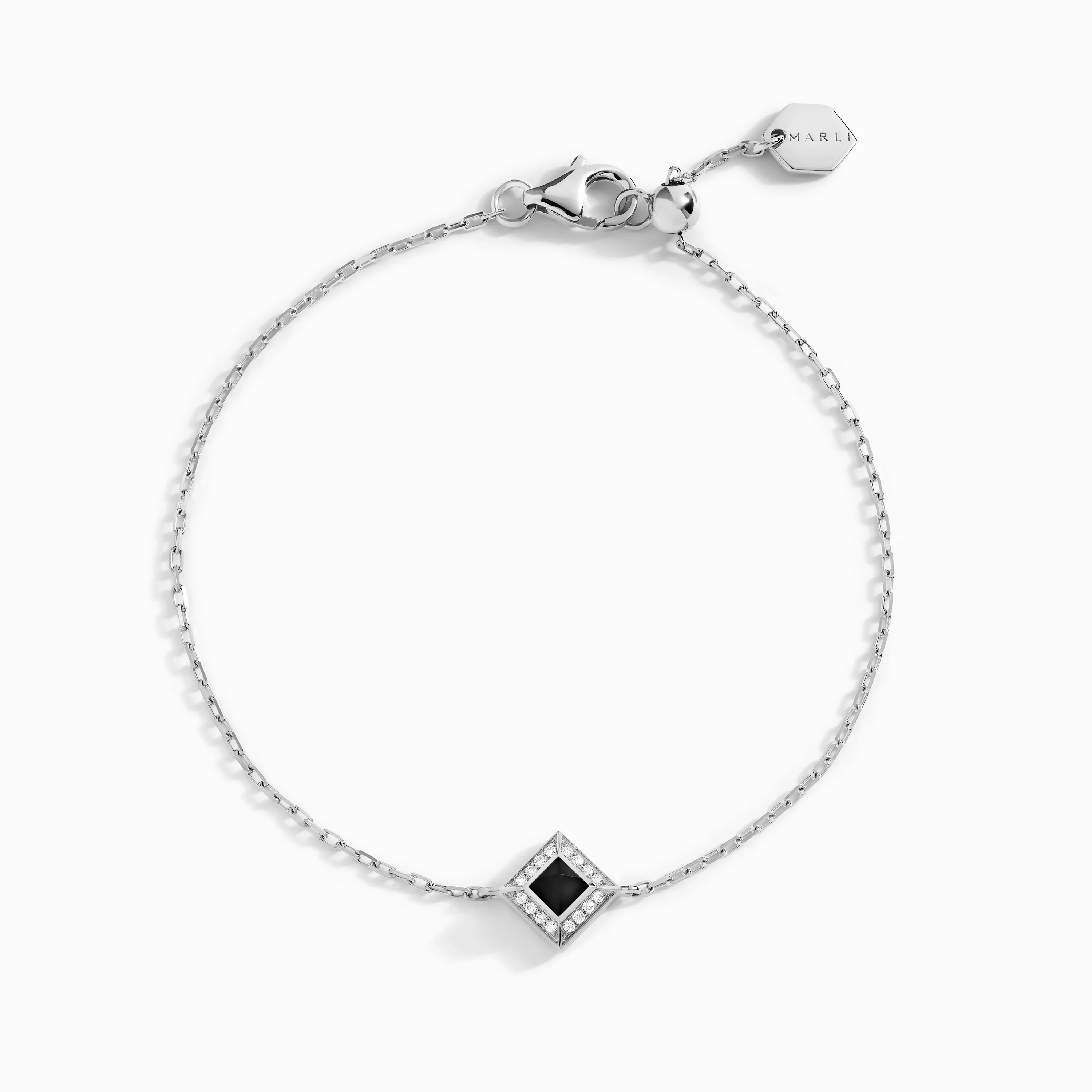 Cleo Lotus Pavé Chain Bracelet - Image 3