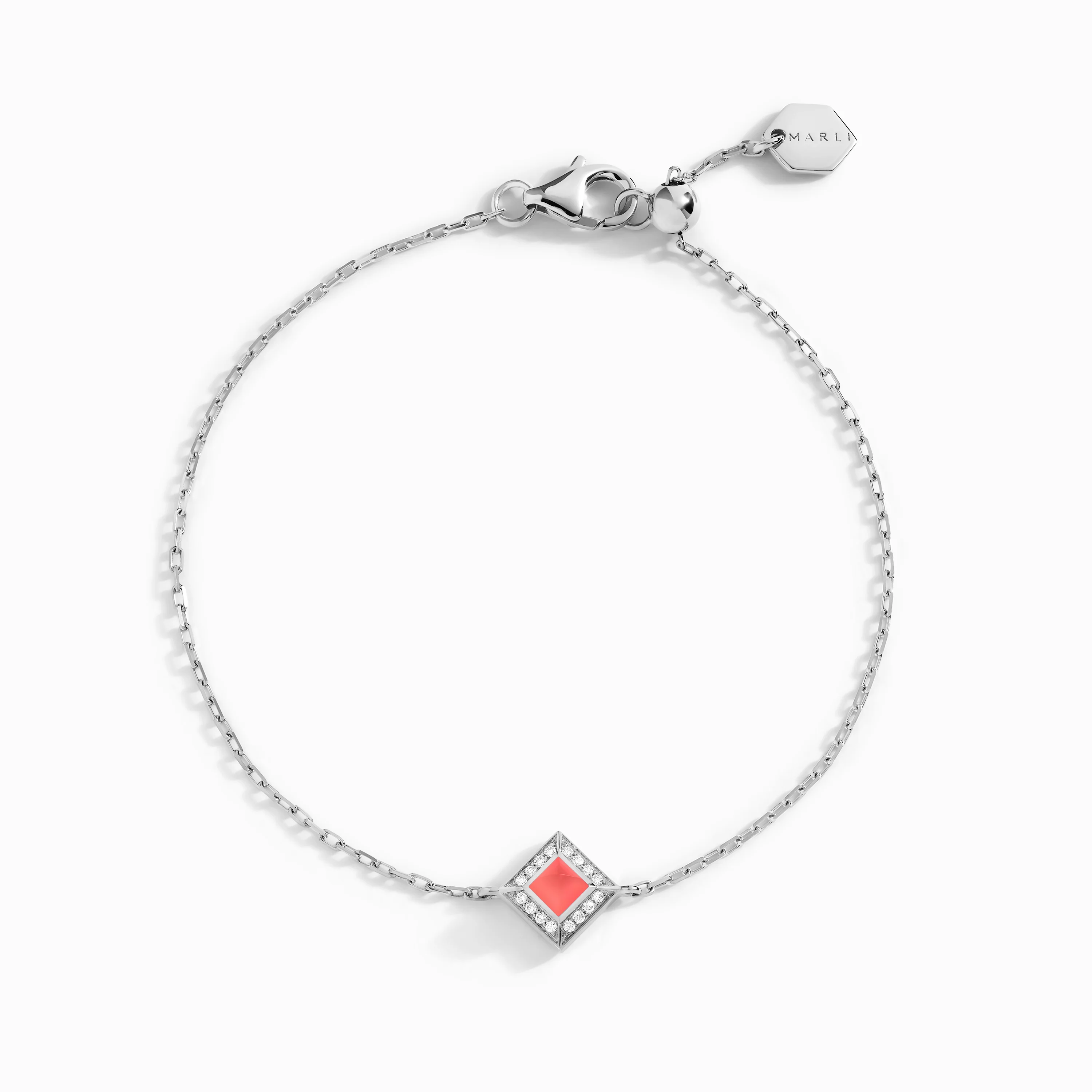 Cleo Lotus Pavé Chain Bracelet - Image 9