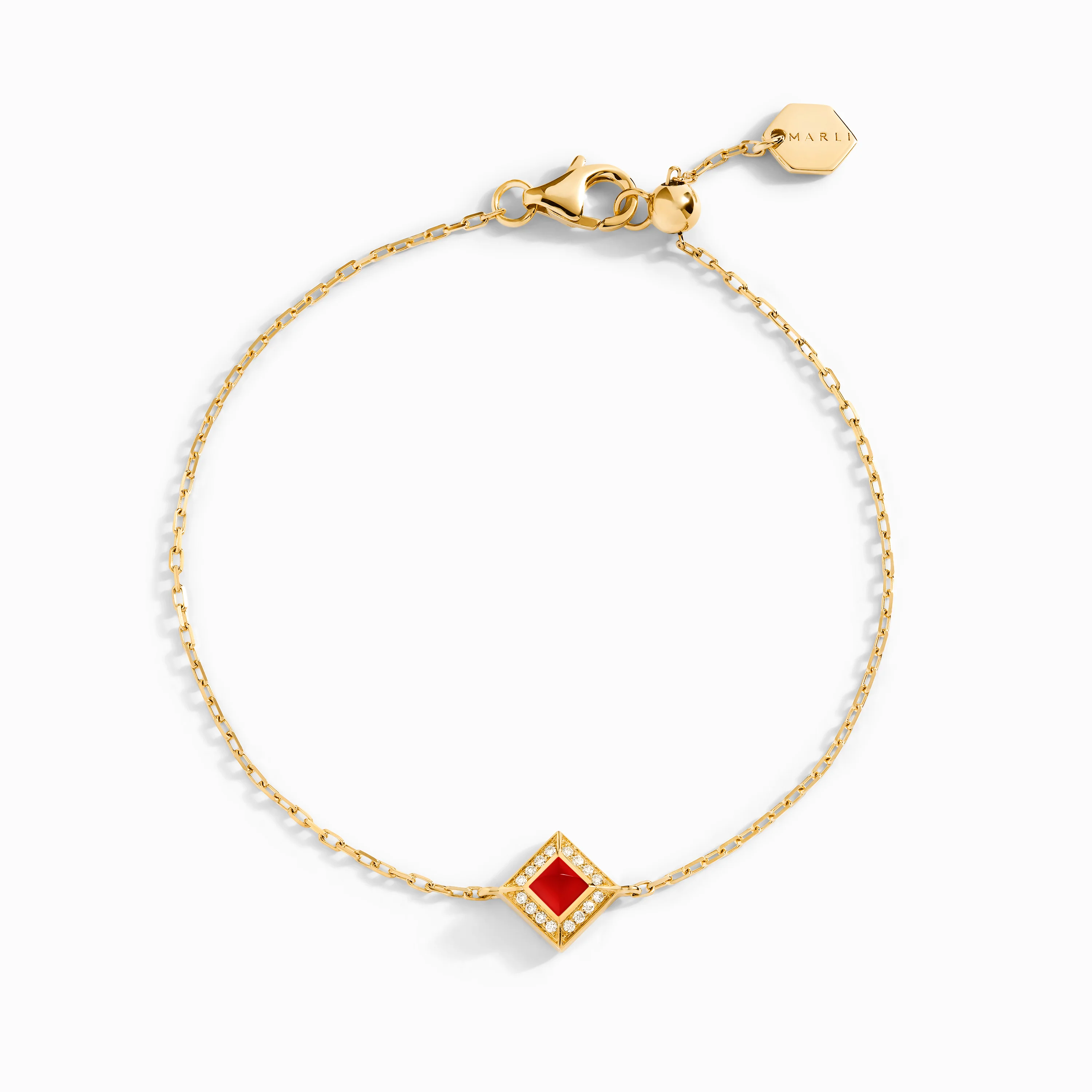 Cleo Lotus Pavé Chain Bracelet - Image 13
