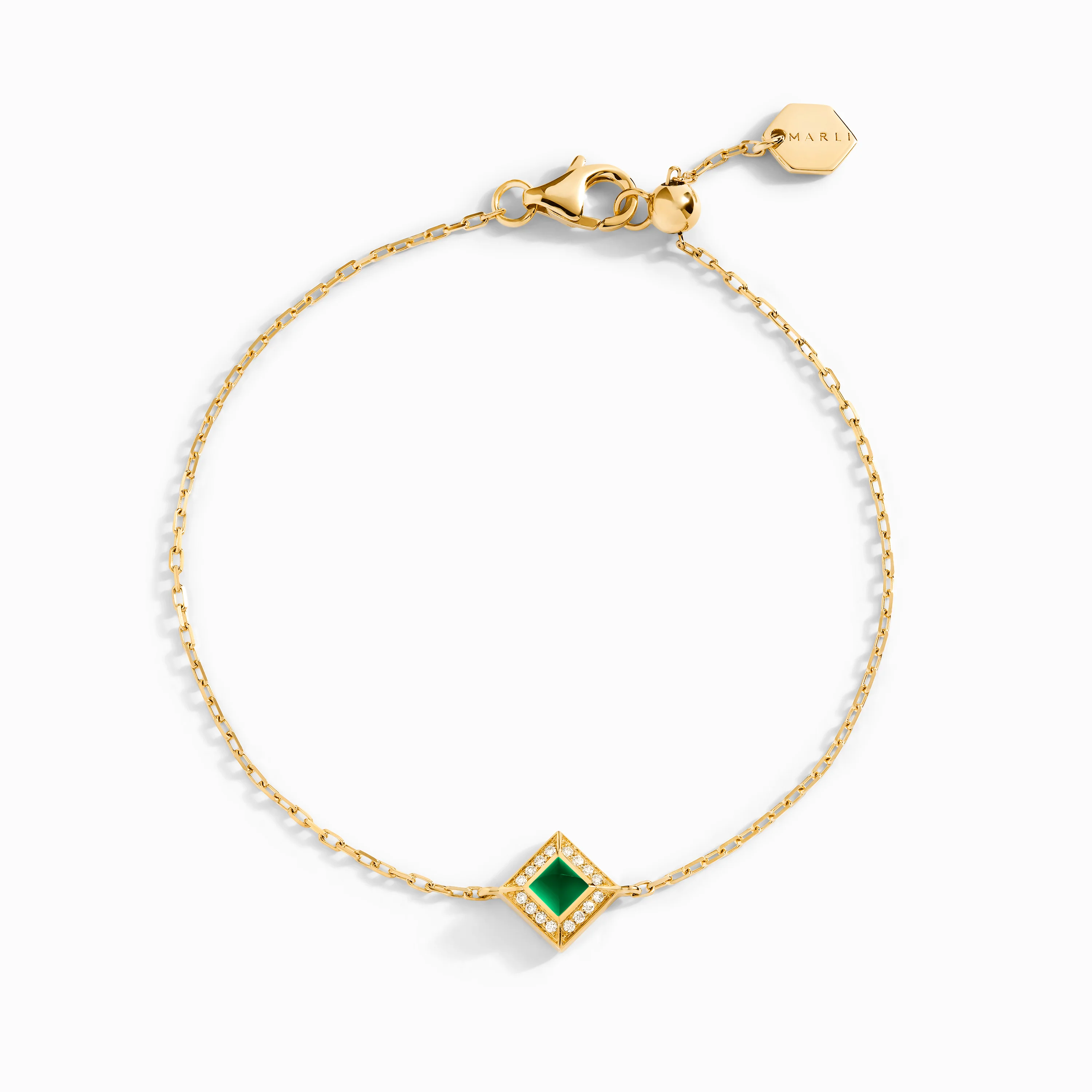 Cleo Lotus Pavé Chain Bracelet - Image 5