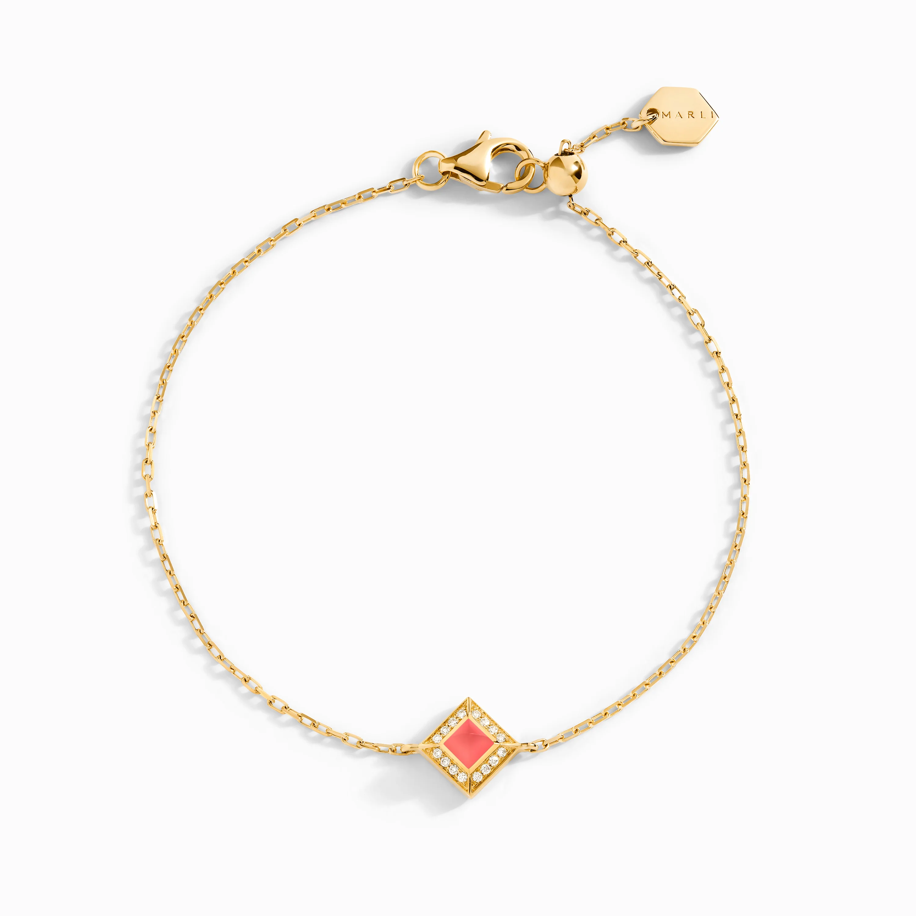 Cleo Lotus Pavé Chain Bracelet - Image 9