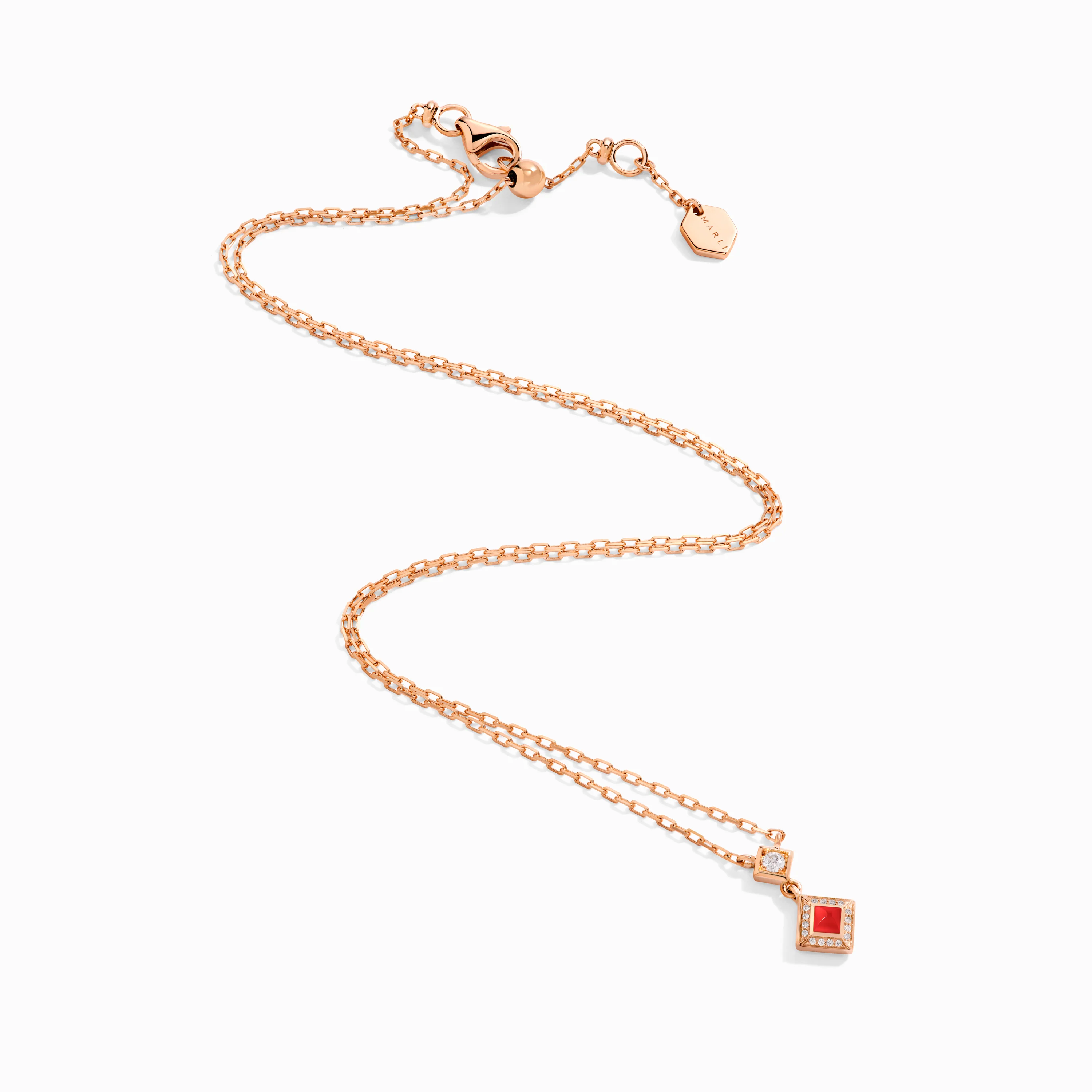 Cleo Lotus Pavé Pendant Necklace - Image 11