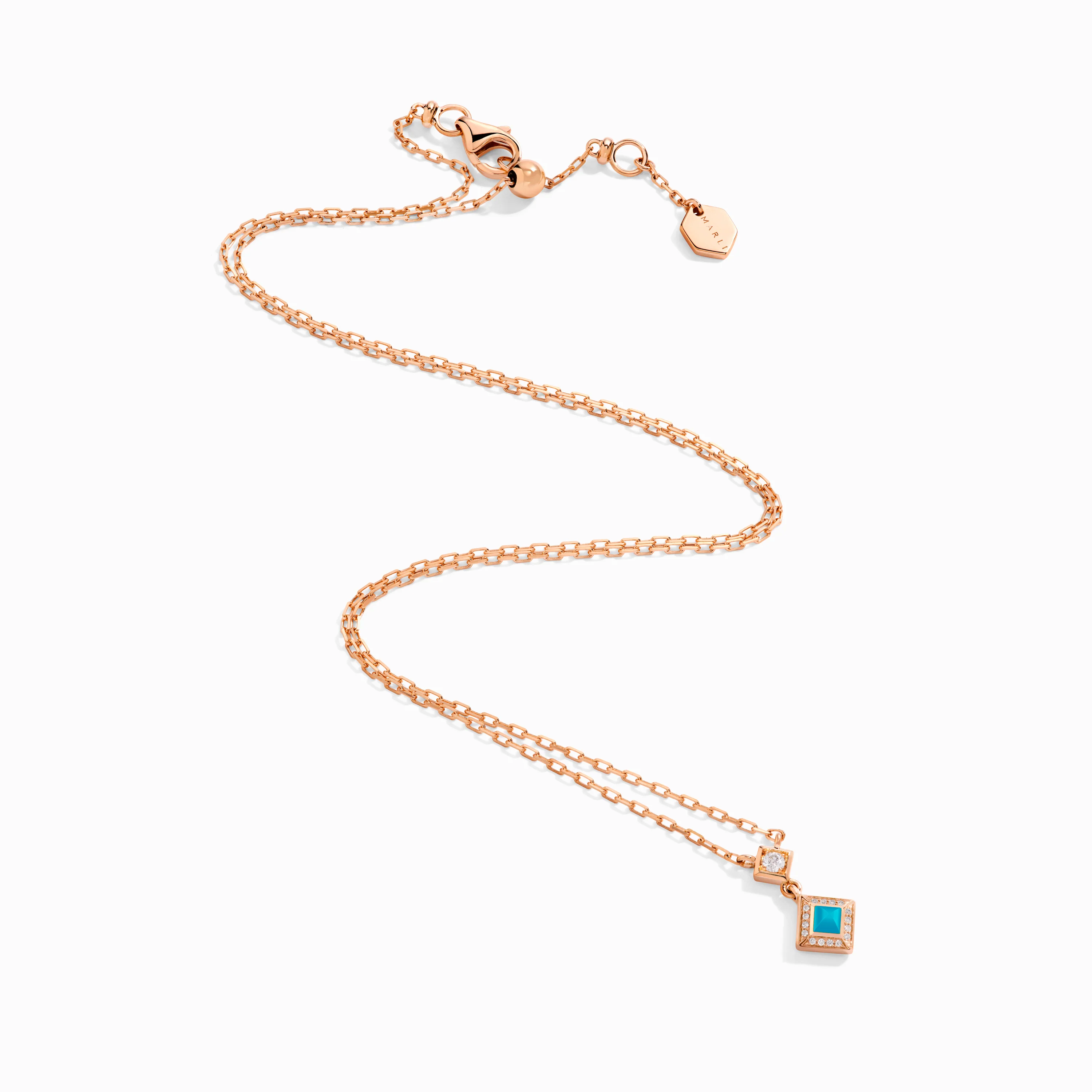Cleo Lotus Pavé Pendant Necklace - Image 15