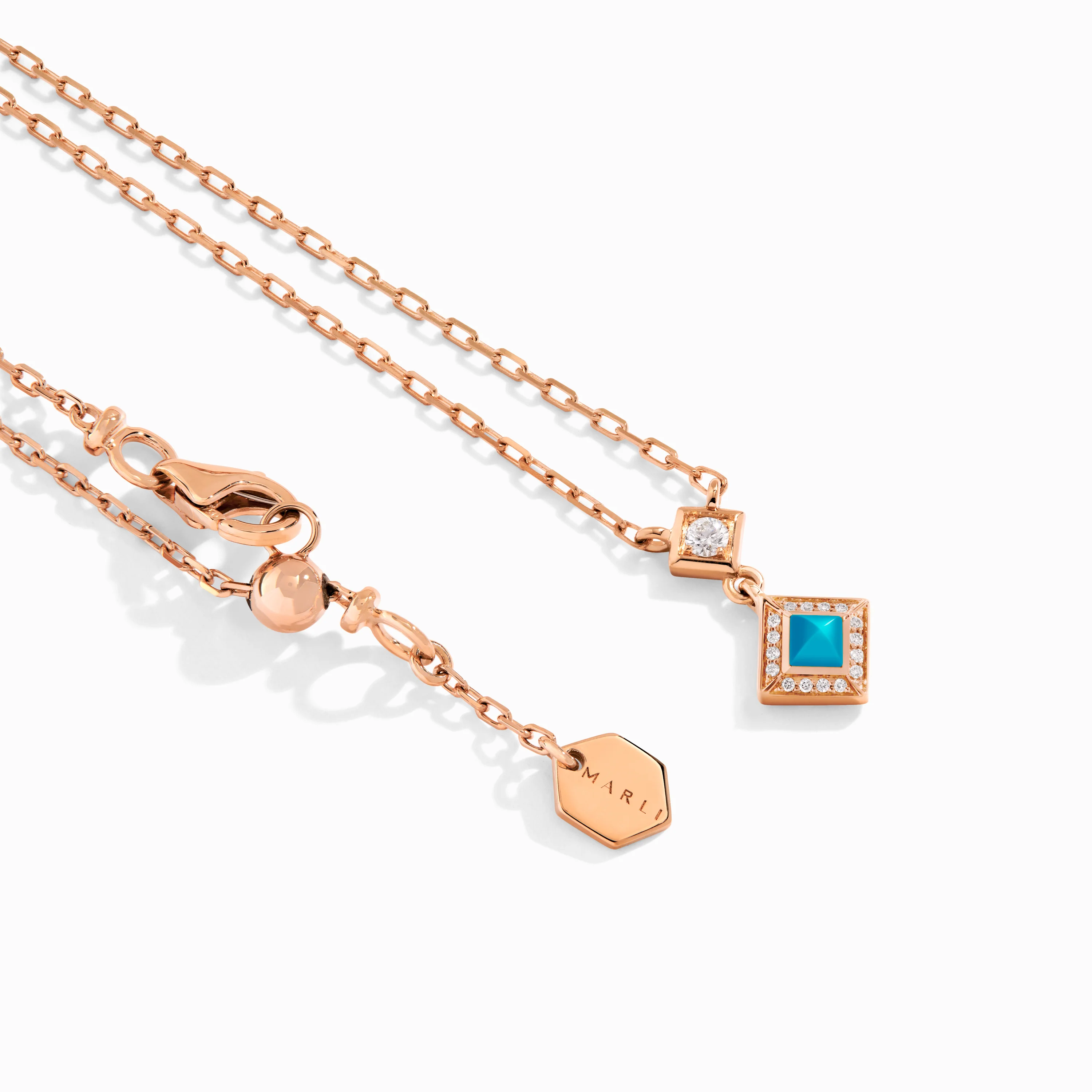 Cleo Lotus Pavé Pendant Necklace - Image 16