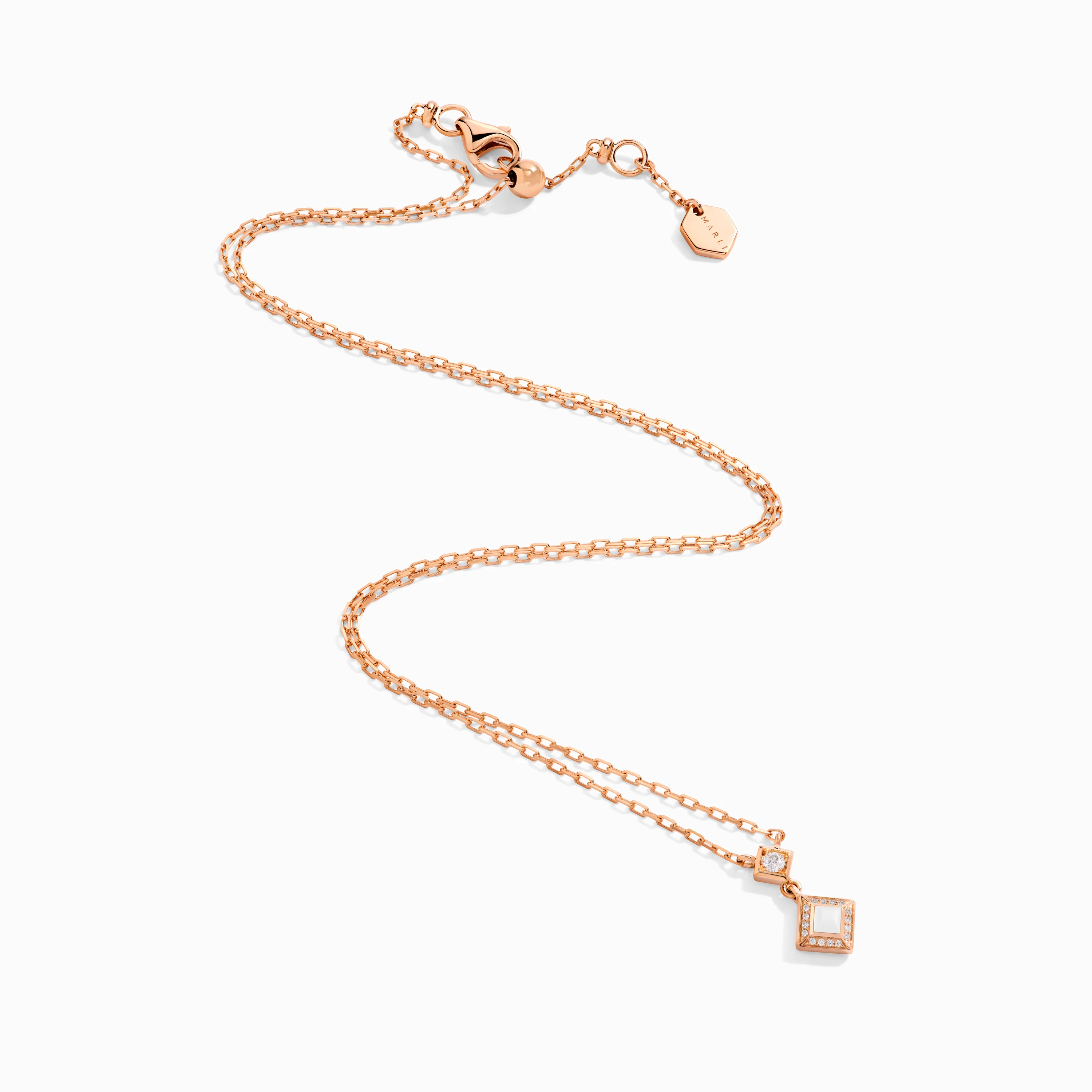 Cleo Lotus Pavé Pendant Necklace - Image 17