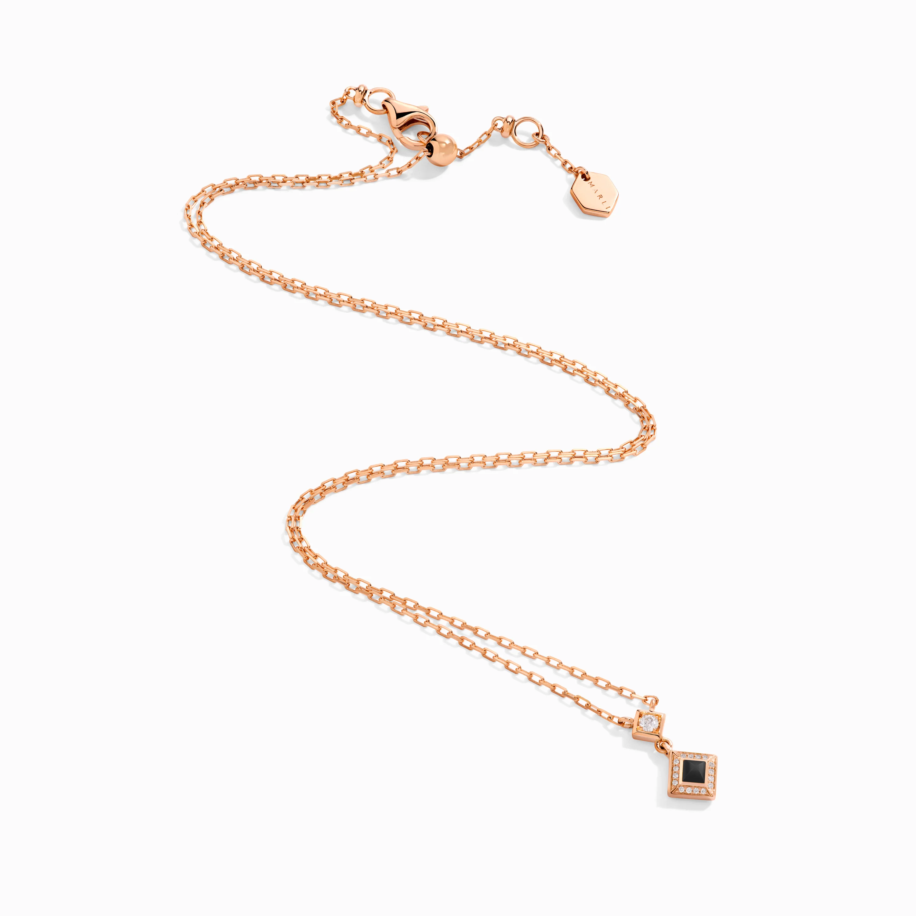 Cleo Lotus Pavé Pendant Necklace - Image 3