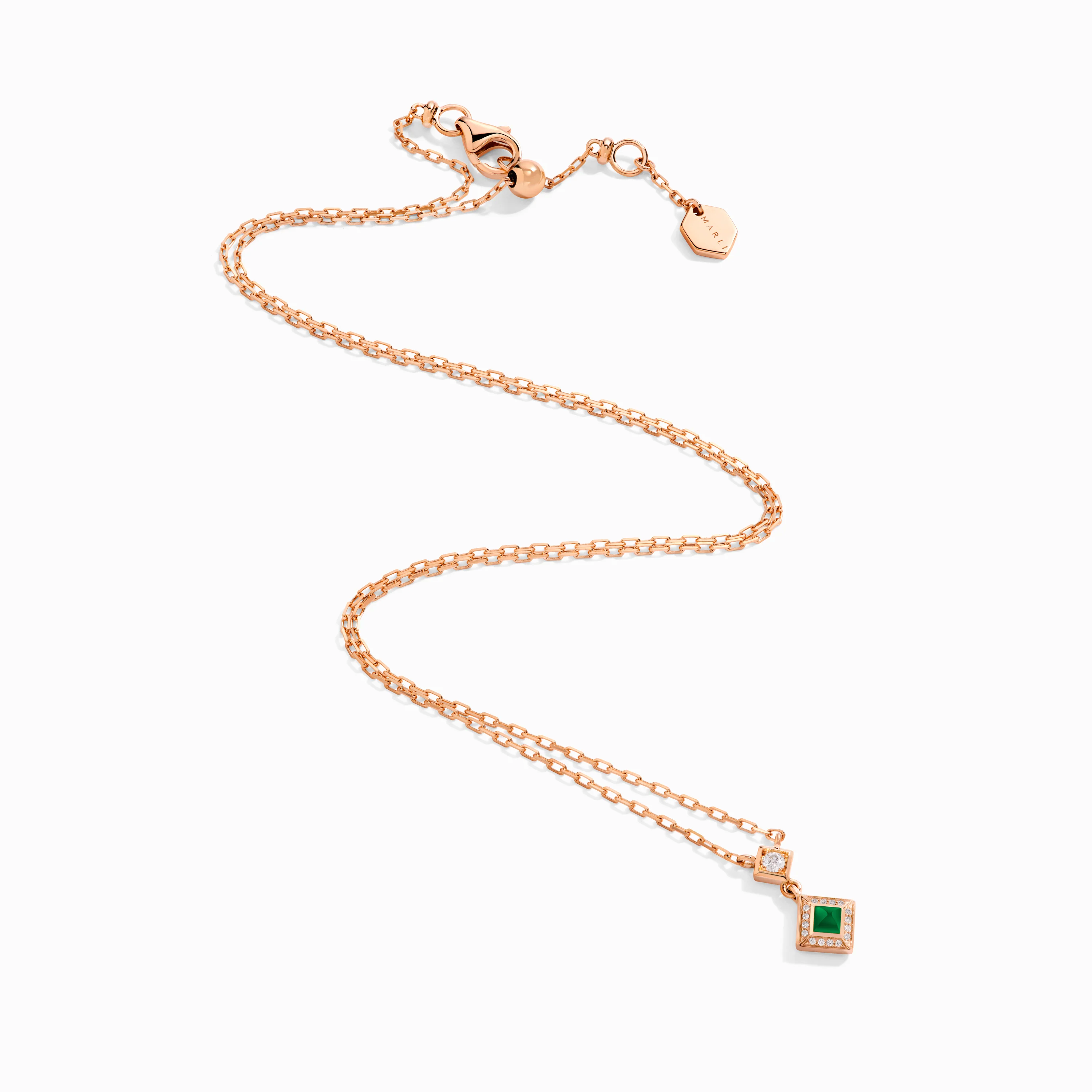 Cleo Lotus Pavé Pendant Necklace - Image 5