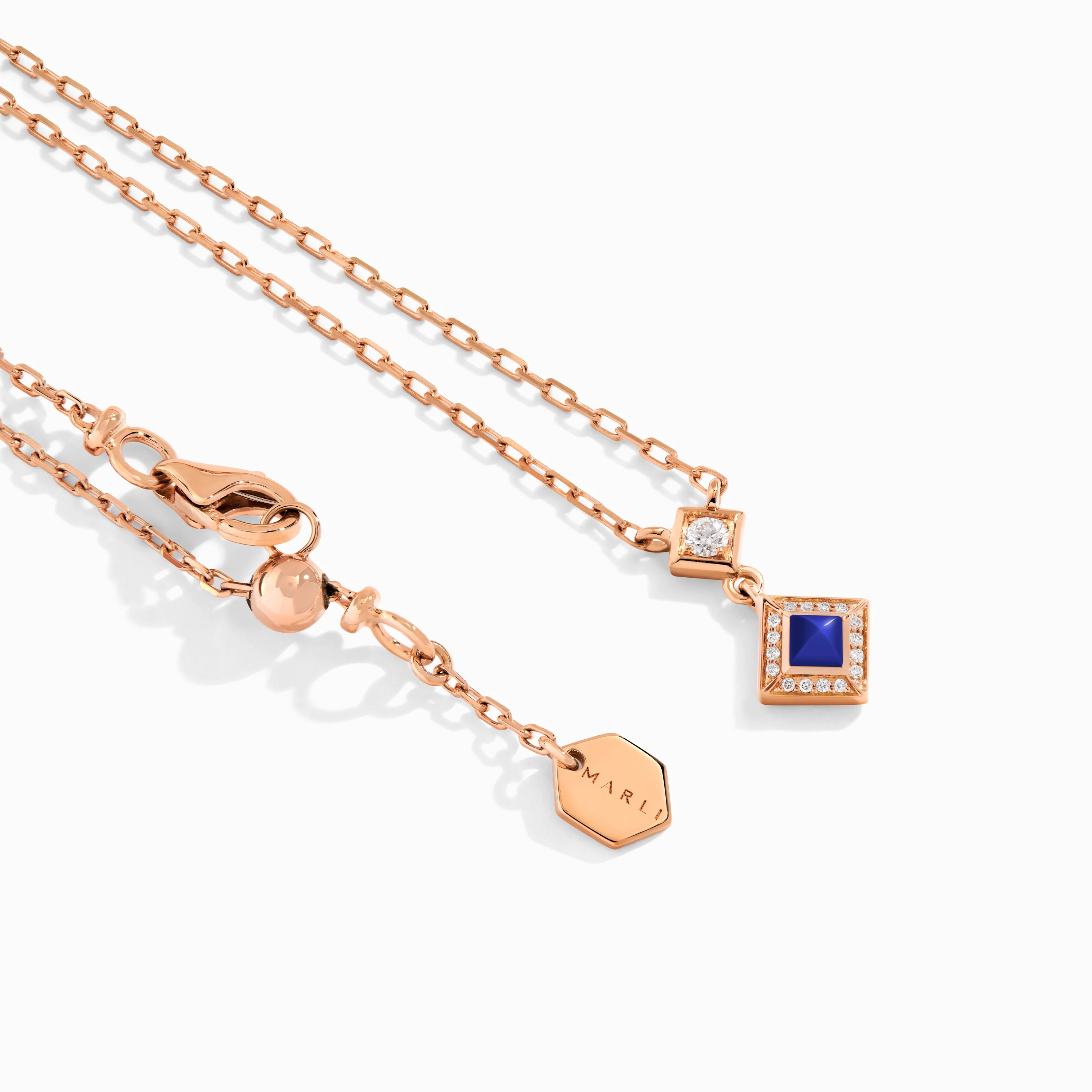 Cleo Lotus Pavé Pendant Necklace - Image 8