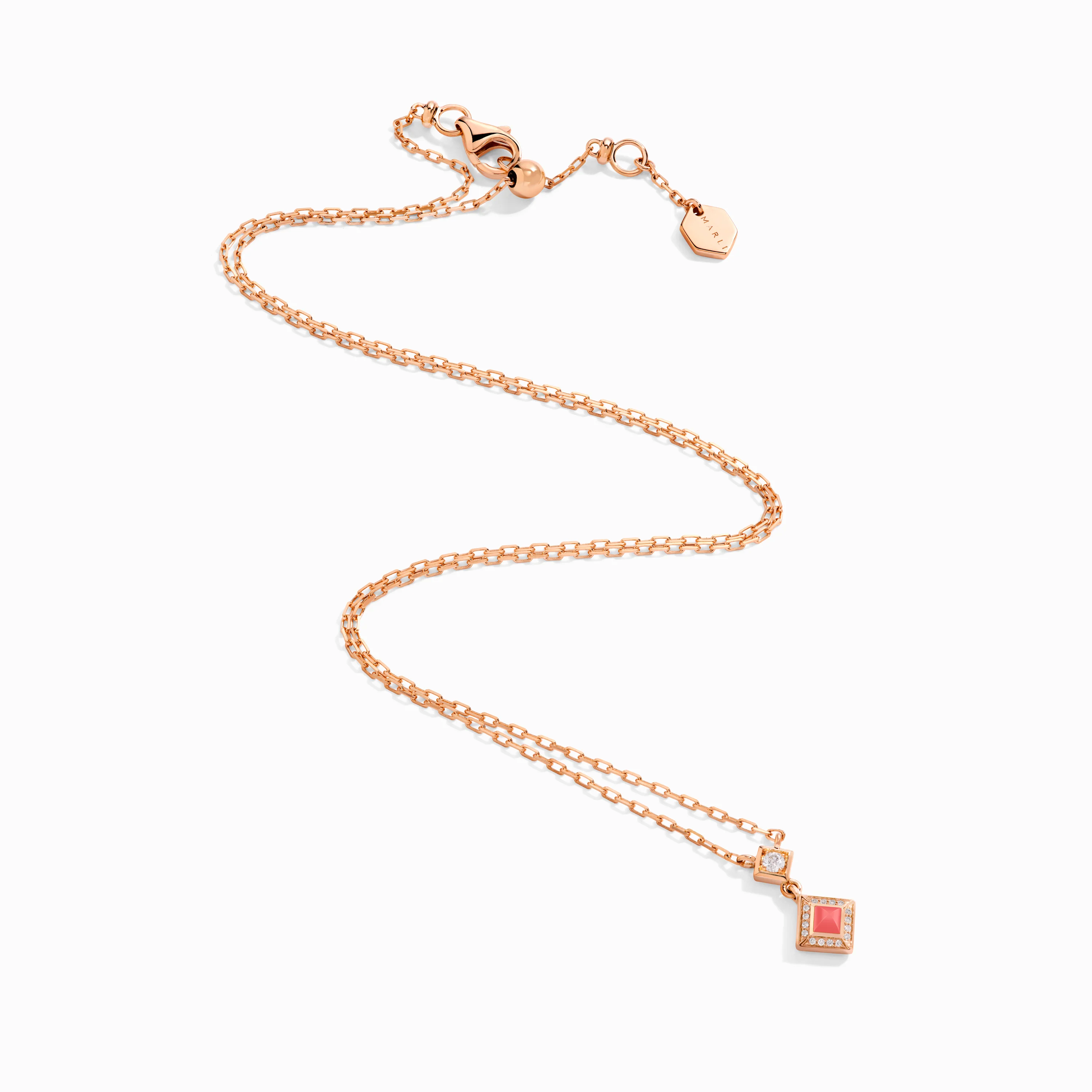 Cleo Lotus Pavé Pendant Necklace - Image 9