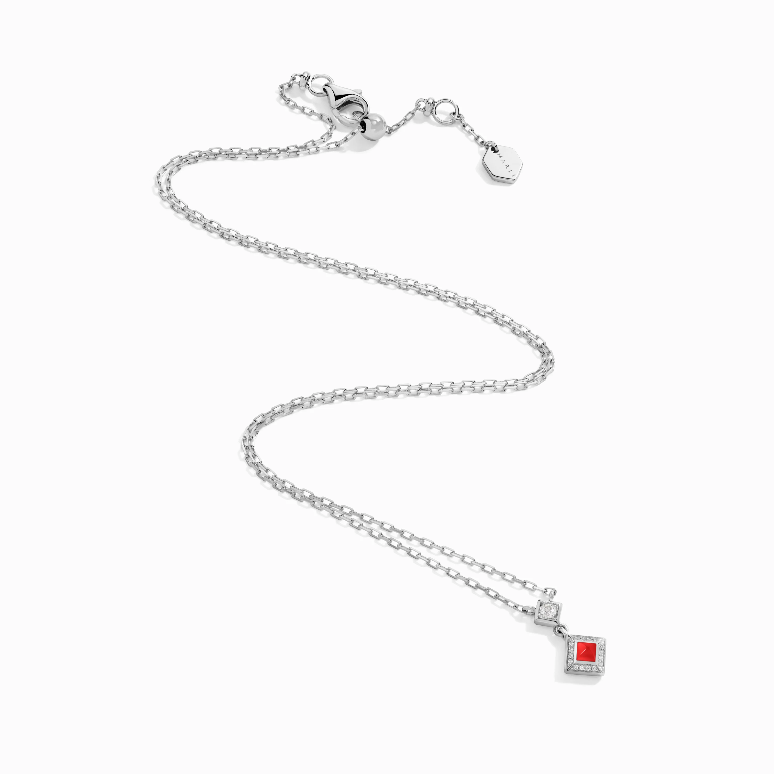 Cleo Lotus Pavé Pendant Necklace - Image 11