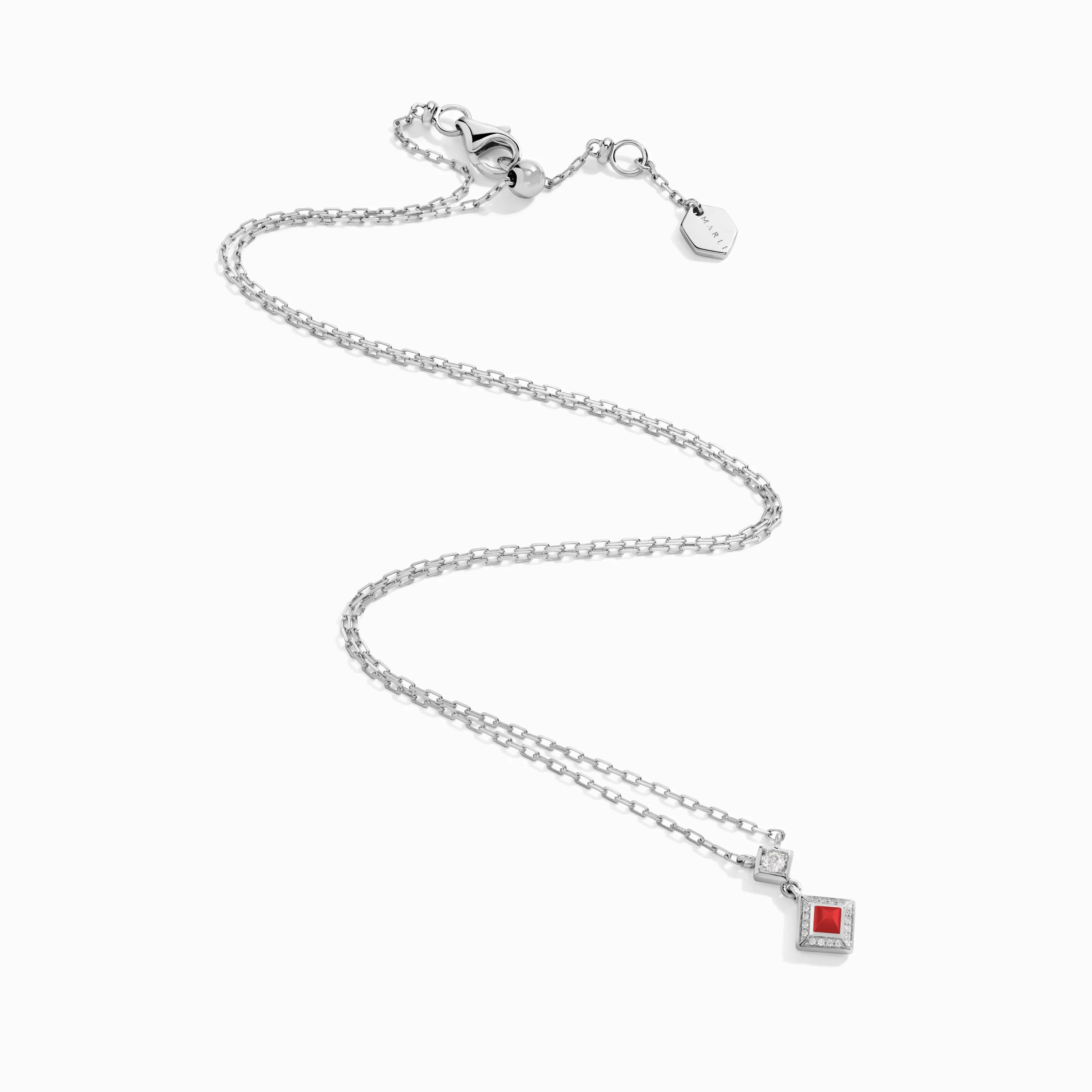 Cleo Lotus Pavé Pendant Necklace - Image 13