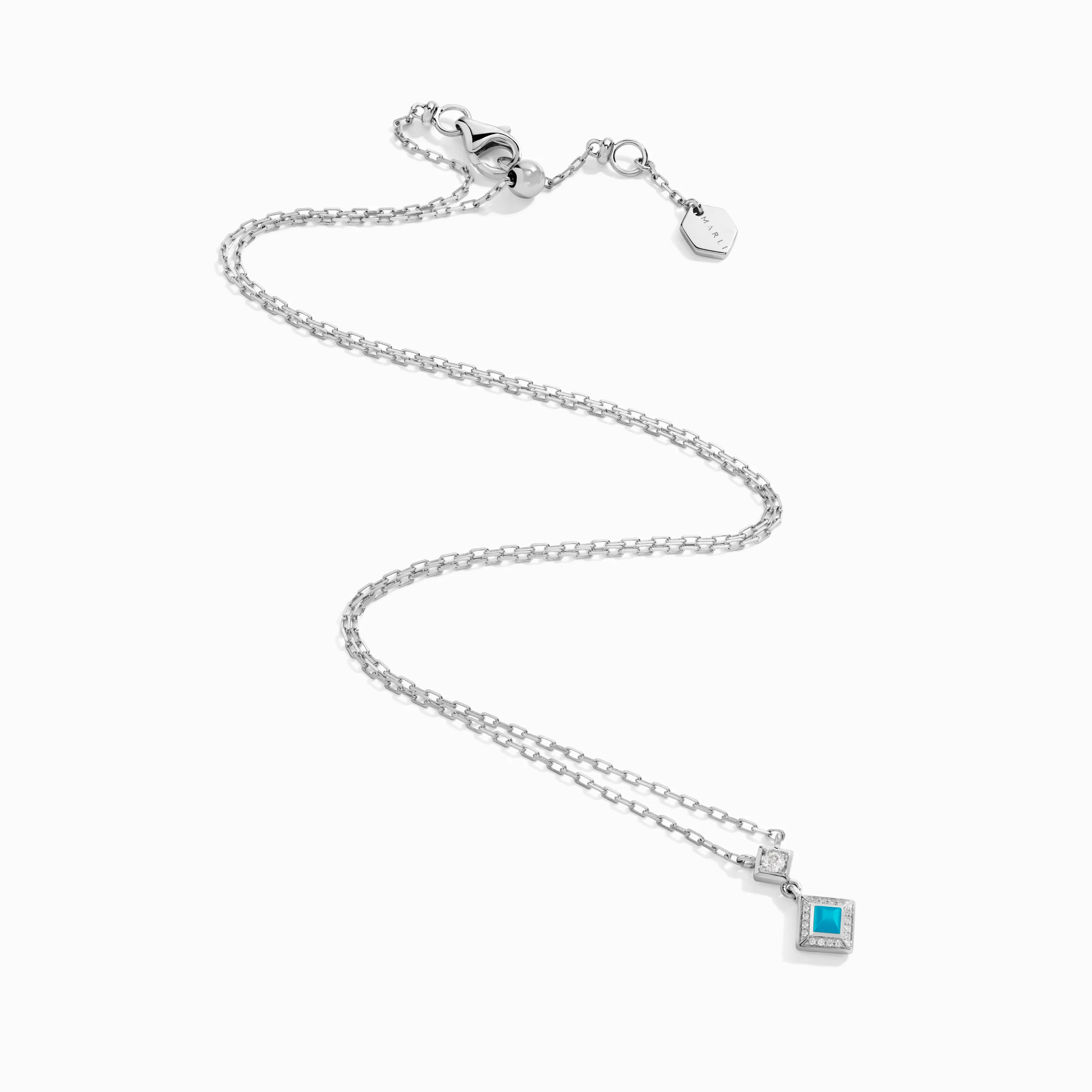 Cleo Lotus Pavé Pendant Necklace - Image 15
