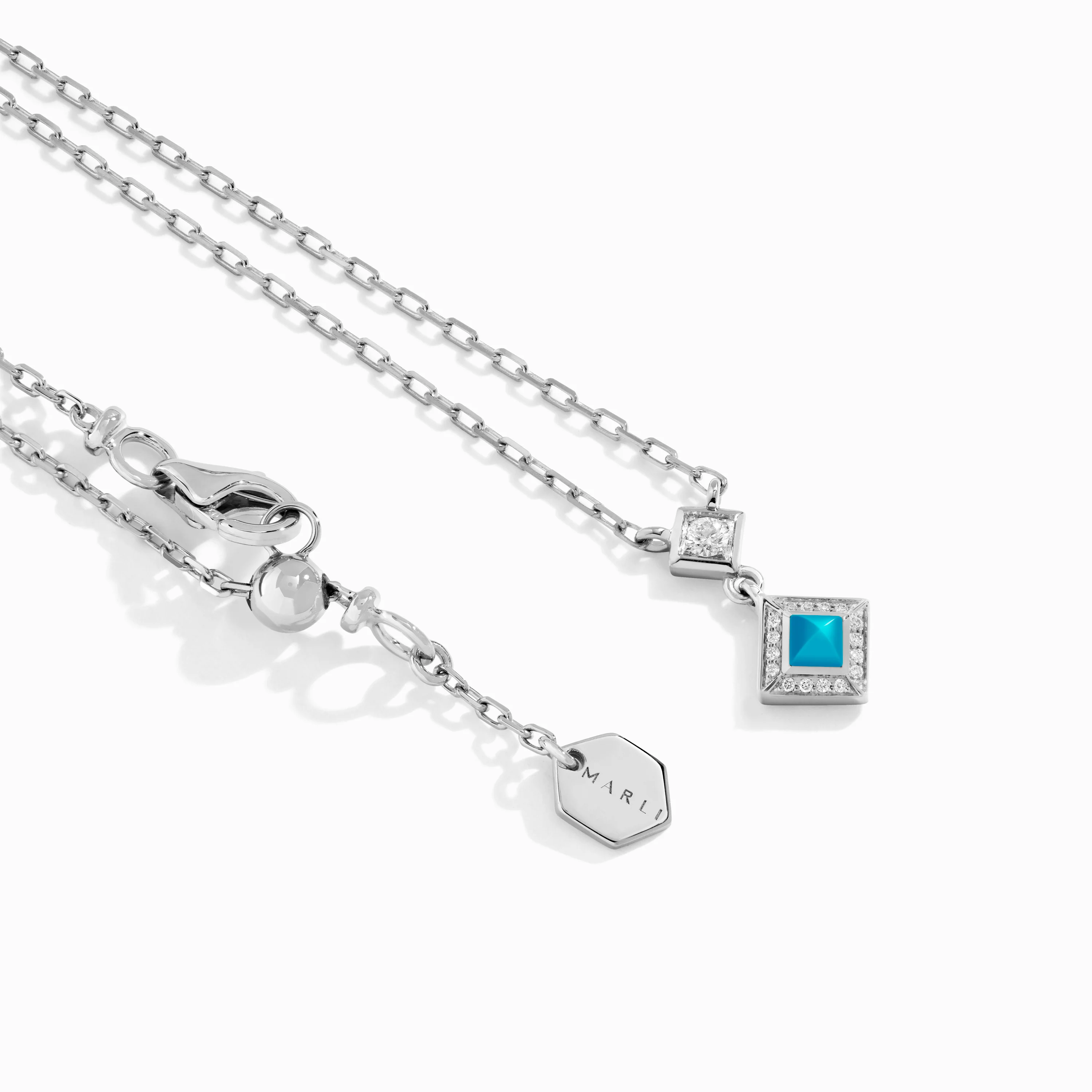 Cleo Lotus Pavé Pendant Necklace - Image 16
