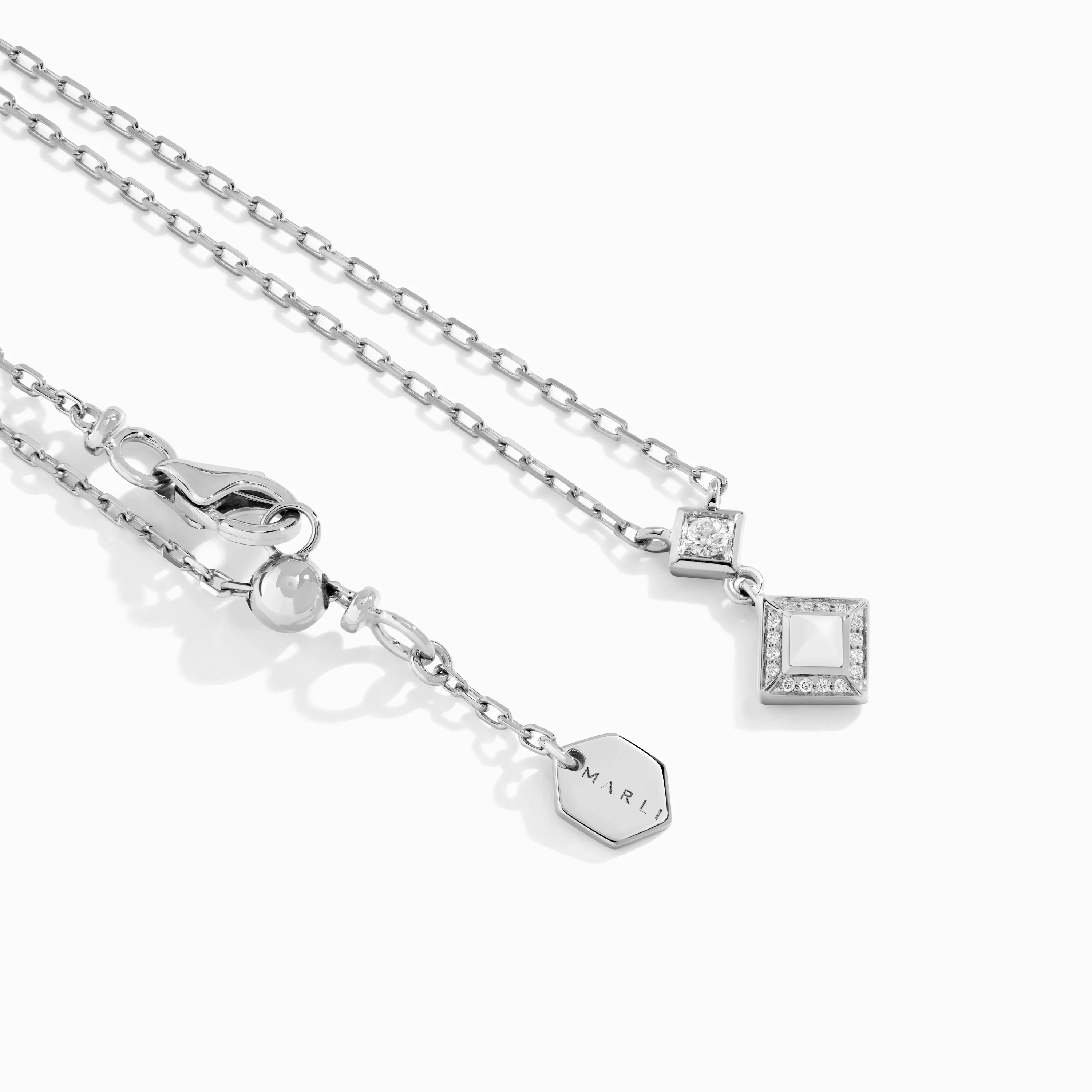 Cleo Lotus Pavé Pendant Necklace - Image 18