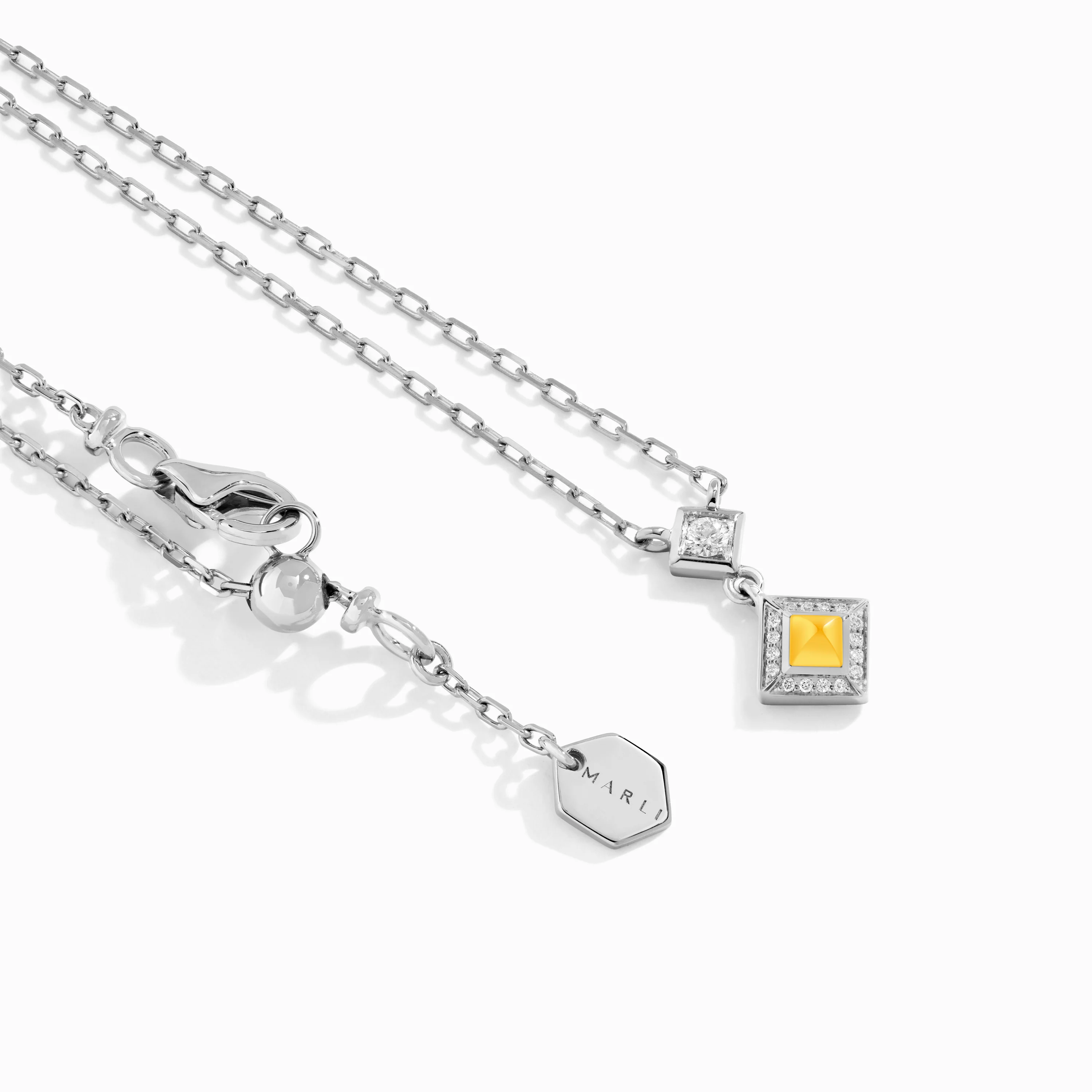 Cleo Lotus Pavé Pendant Necklace - Image 20