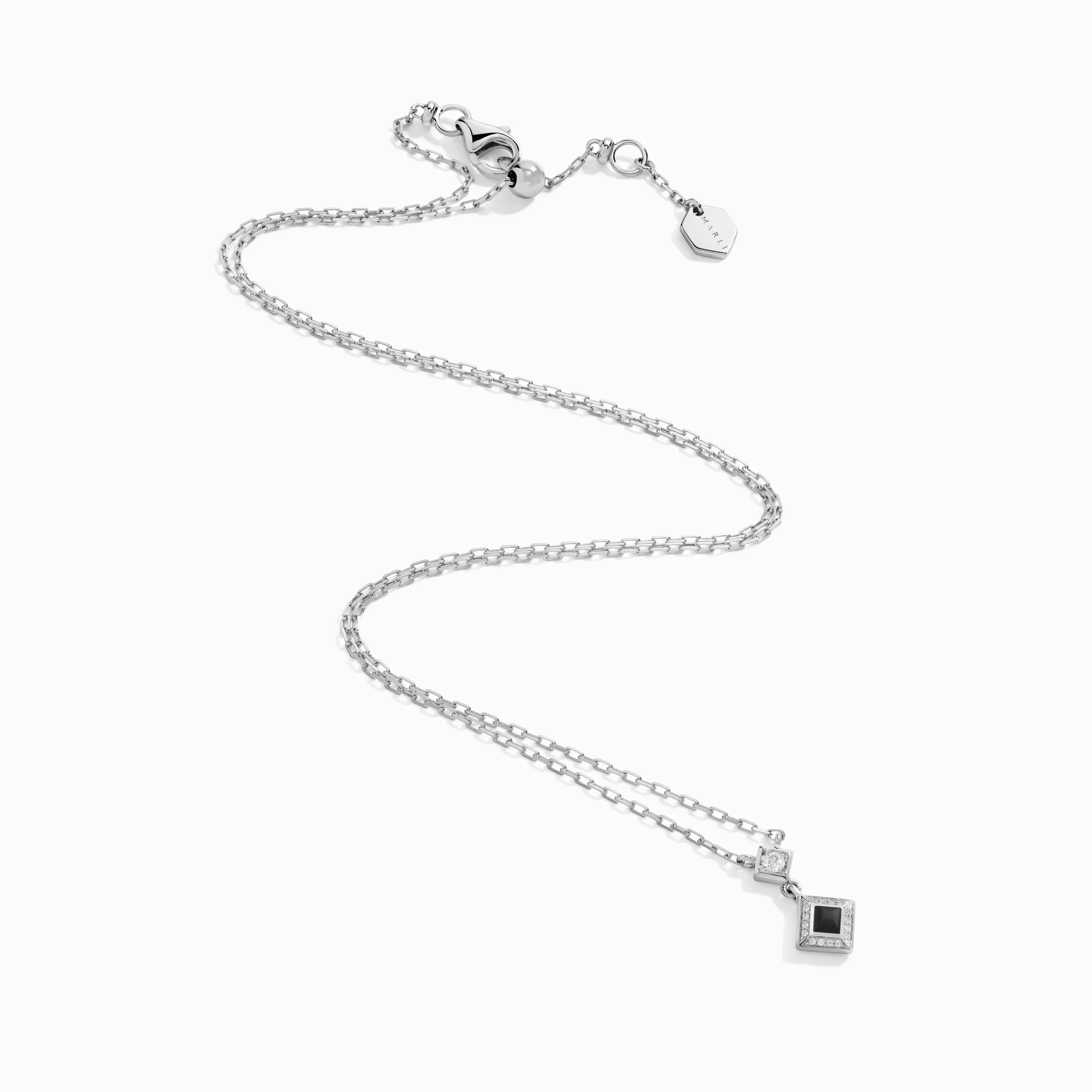 Cleo Lotus Pavé Pendant Necklace - Image 3