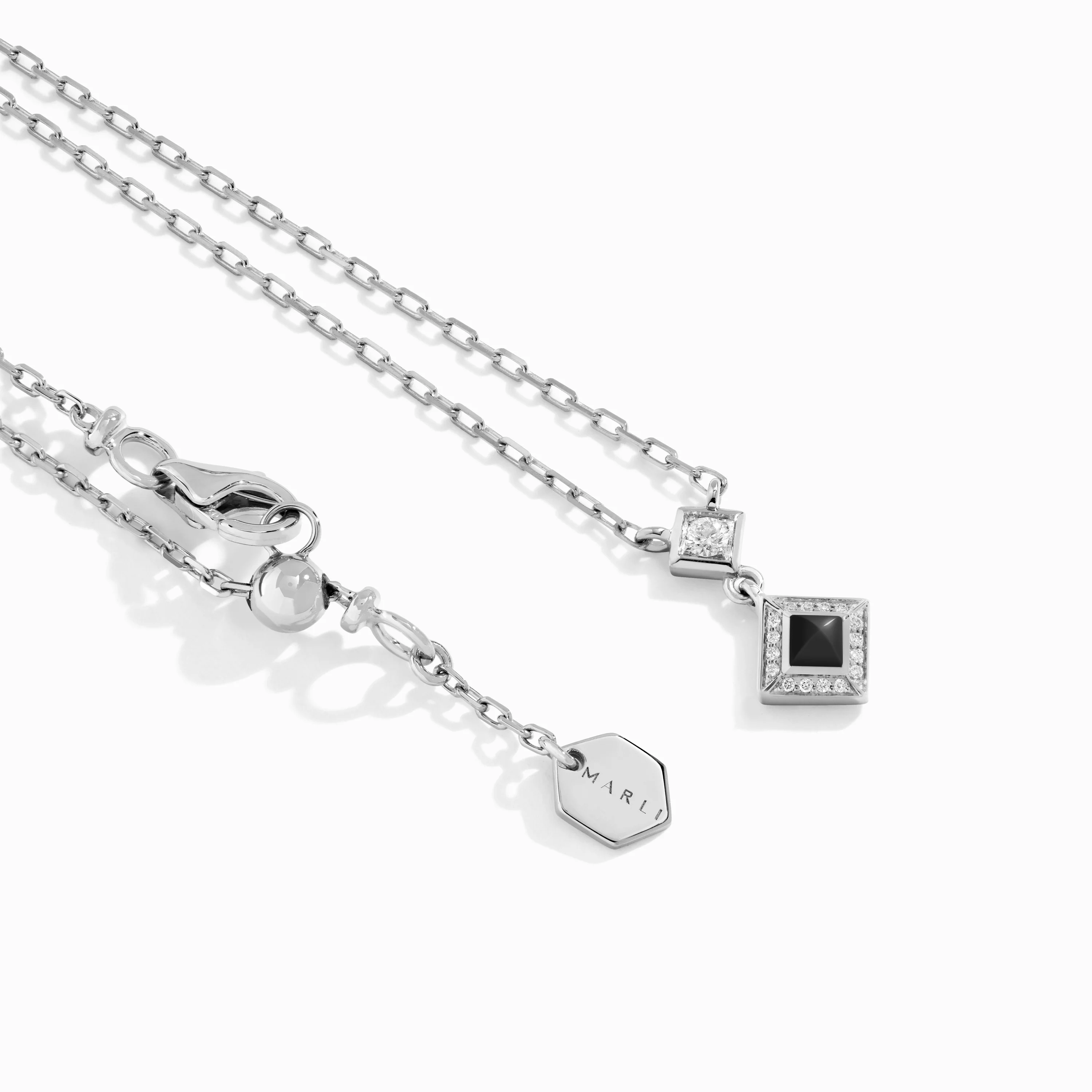 Cleo Lotus Pavé Pendant Necklace - Image 4