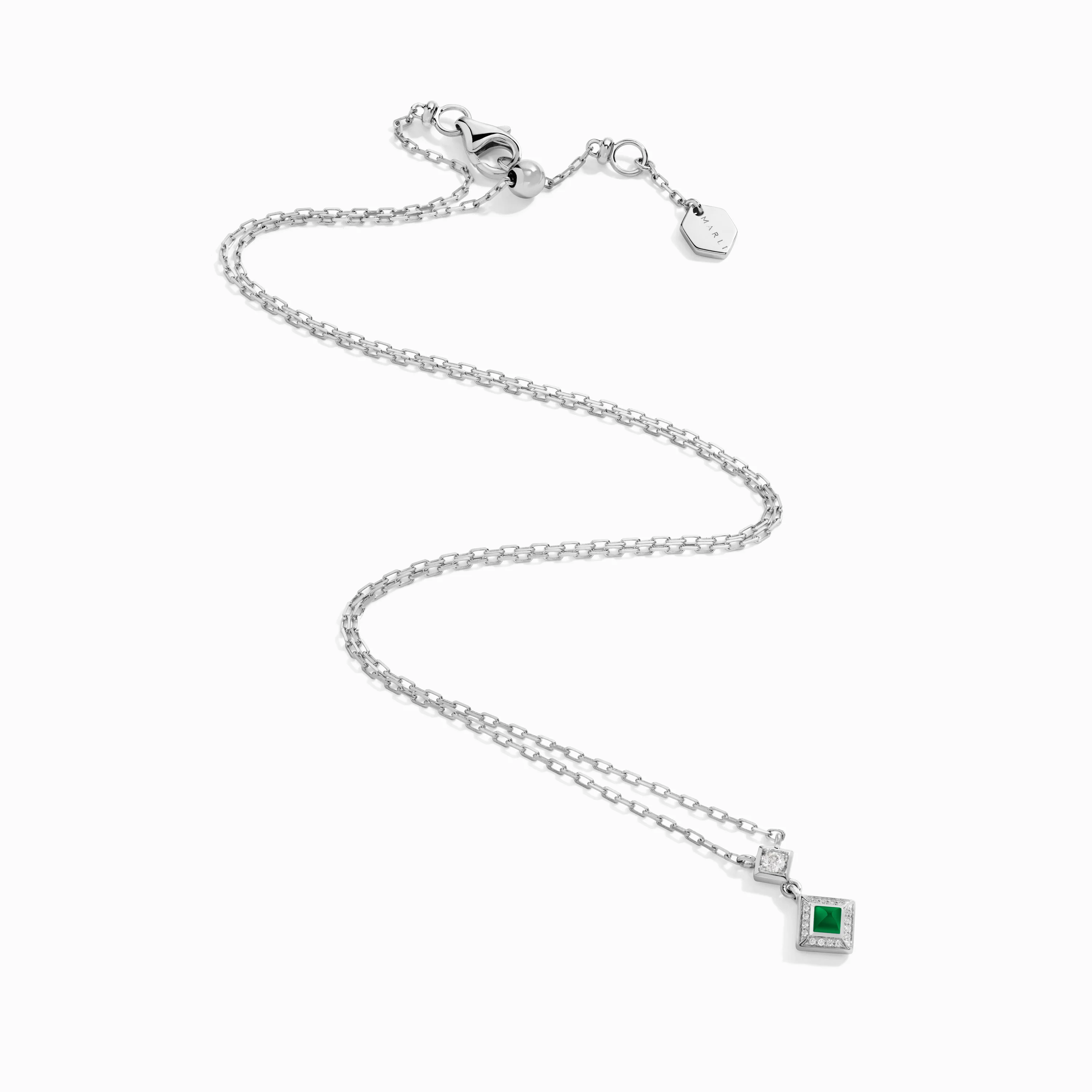 Cleo Lotus Pavé Pendant Necklace - Image 5