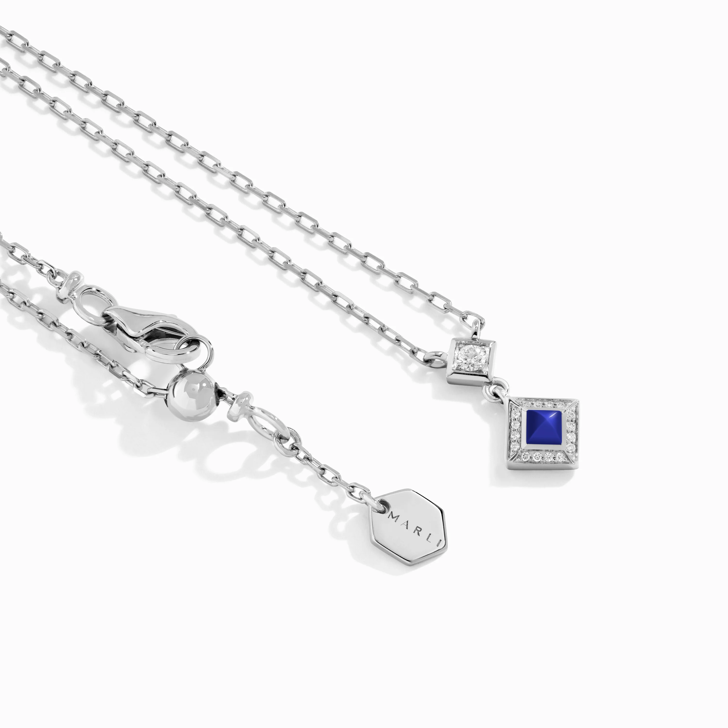 Cleo Lotus Pavé Pendant Necklace - Image 8