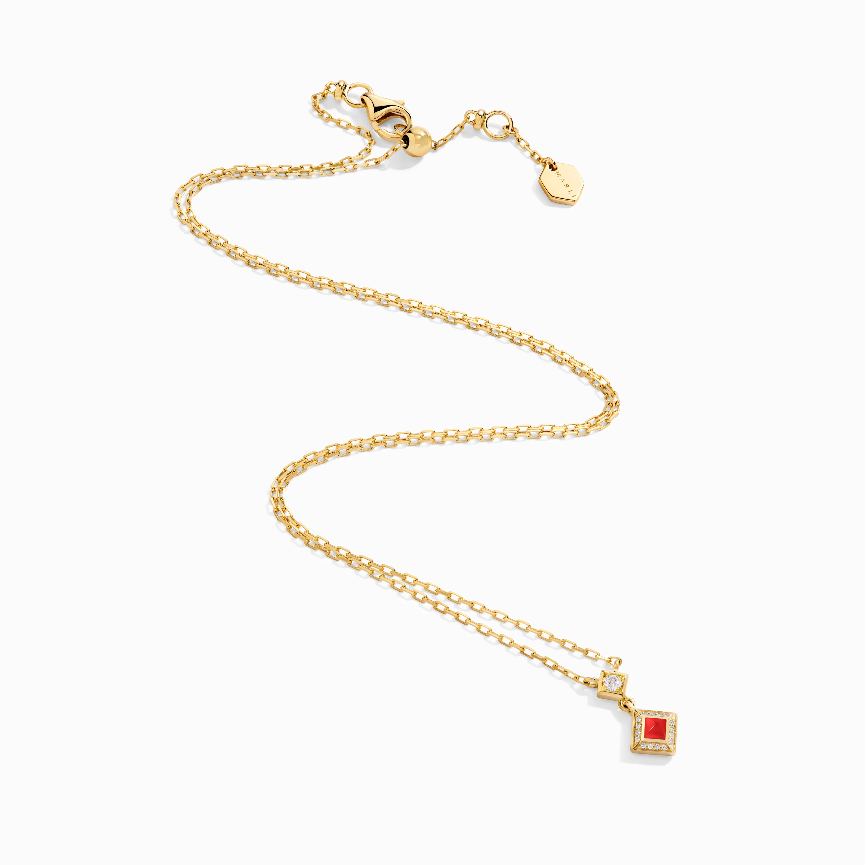 Cleo Lotus Pavé Pendant Necklace - Image 11