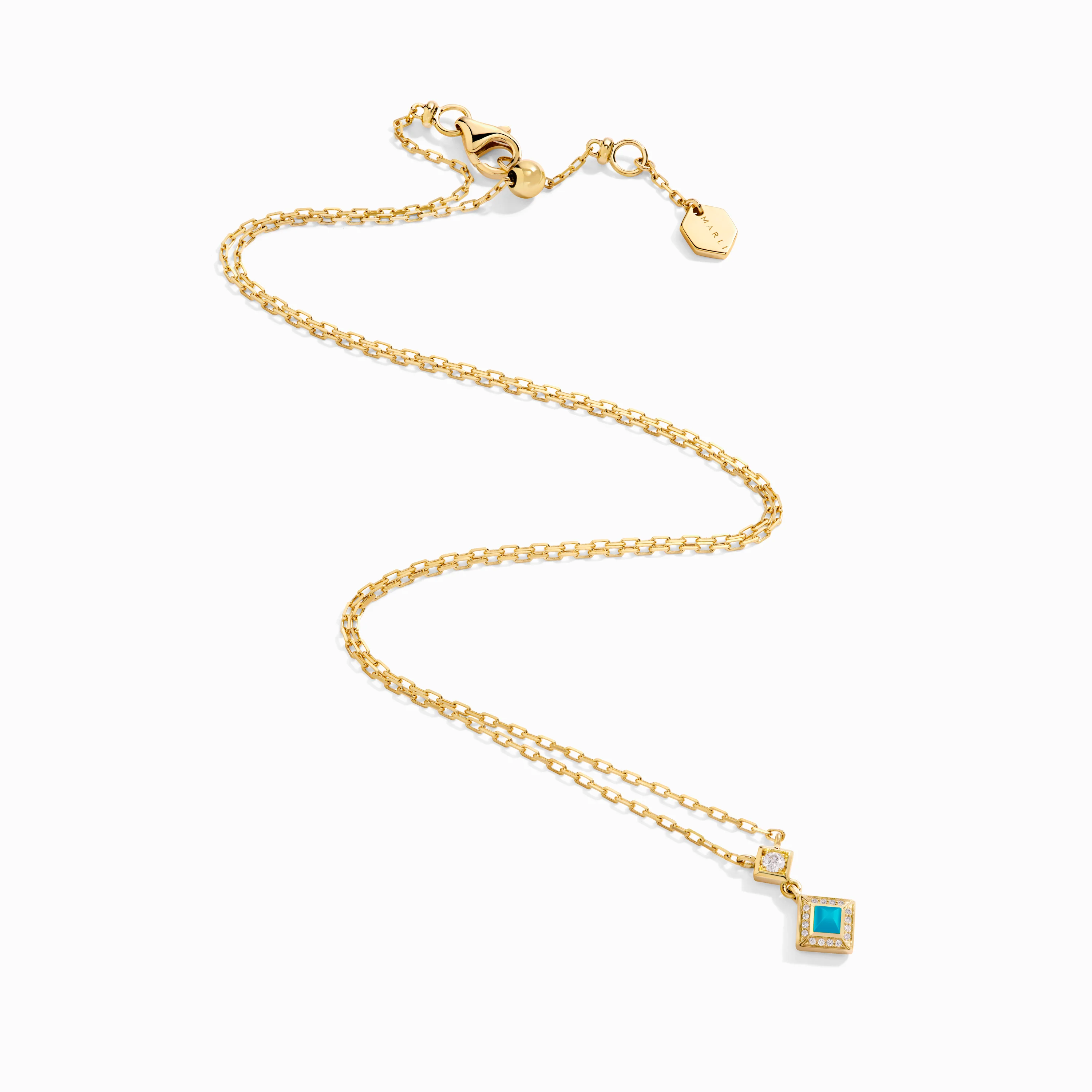 Cleo Lotus Pavé Pendant Necklace - Image 15