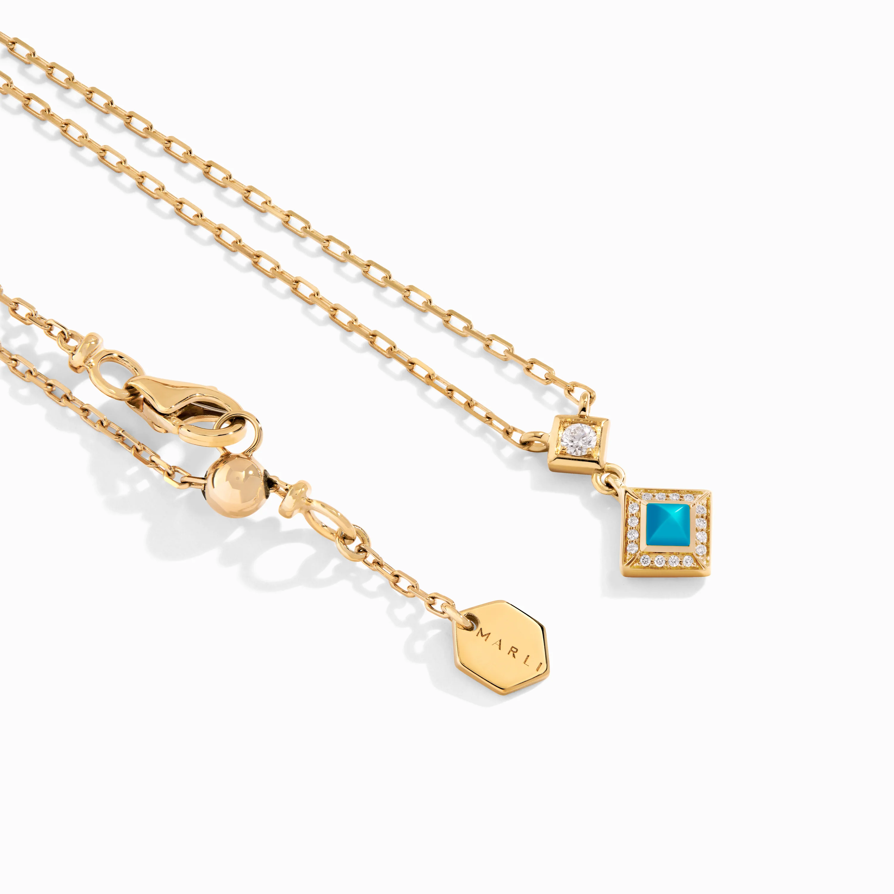 Cleo Lotus Pavé Pendant Necklace - Image 16