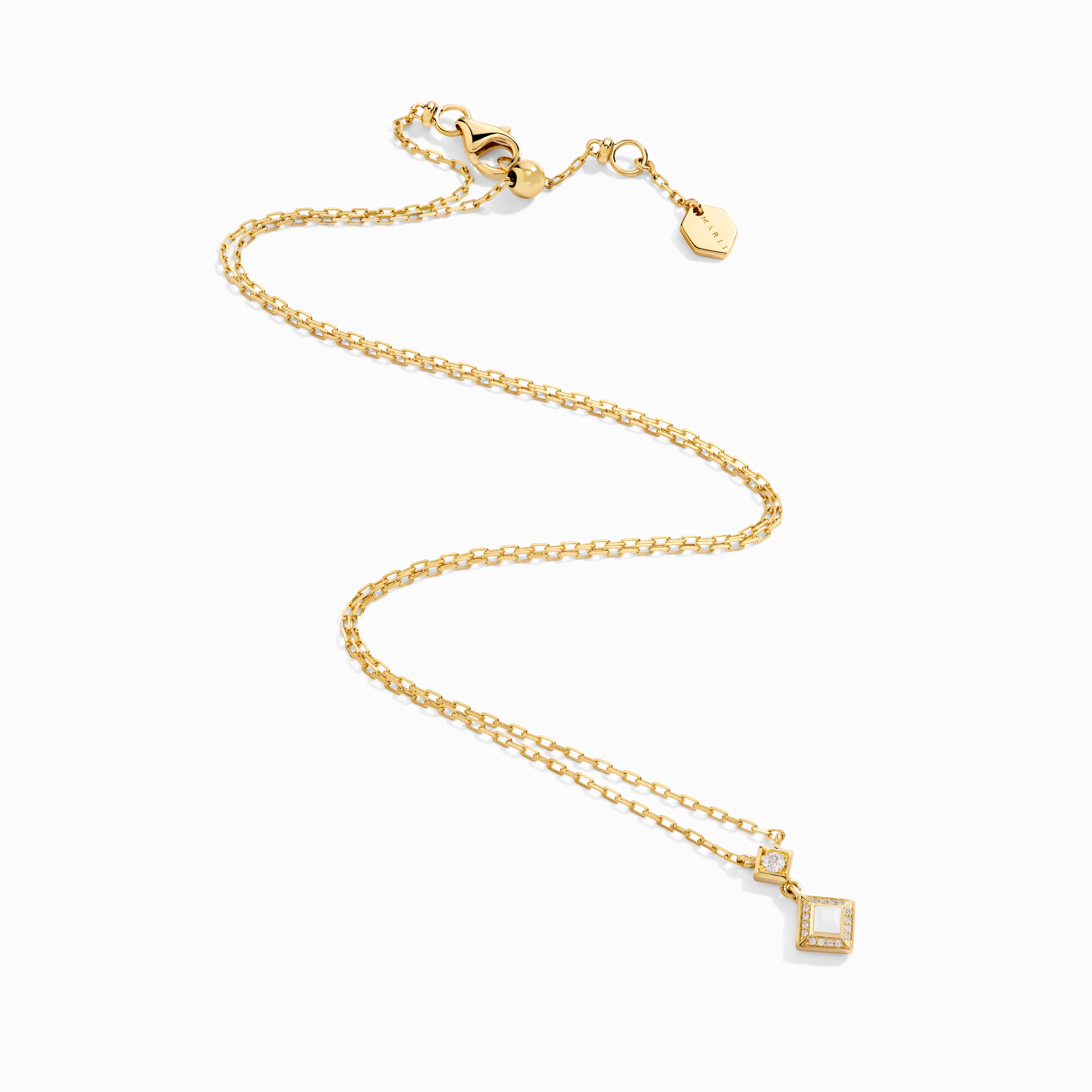 Cleo Lotus Pavé Pendant Necklace - Image 17