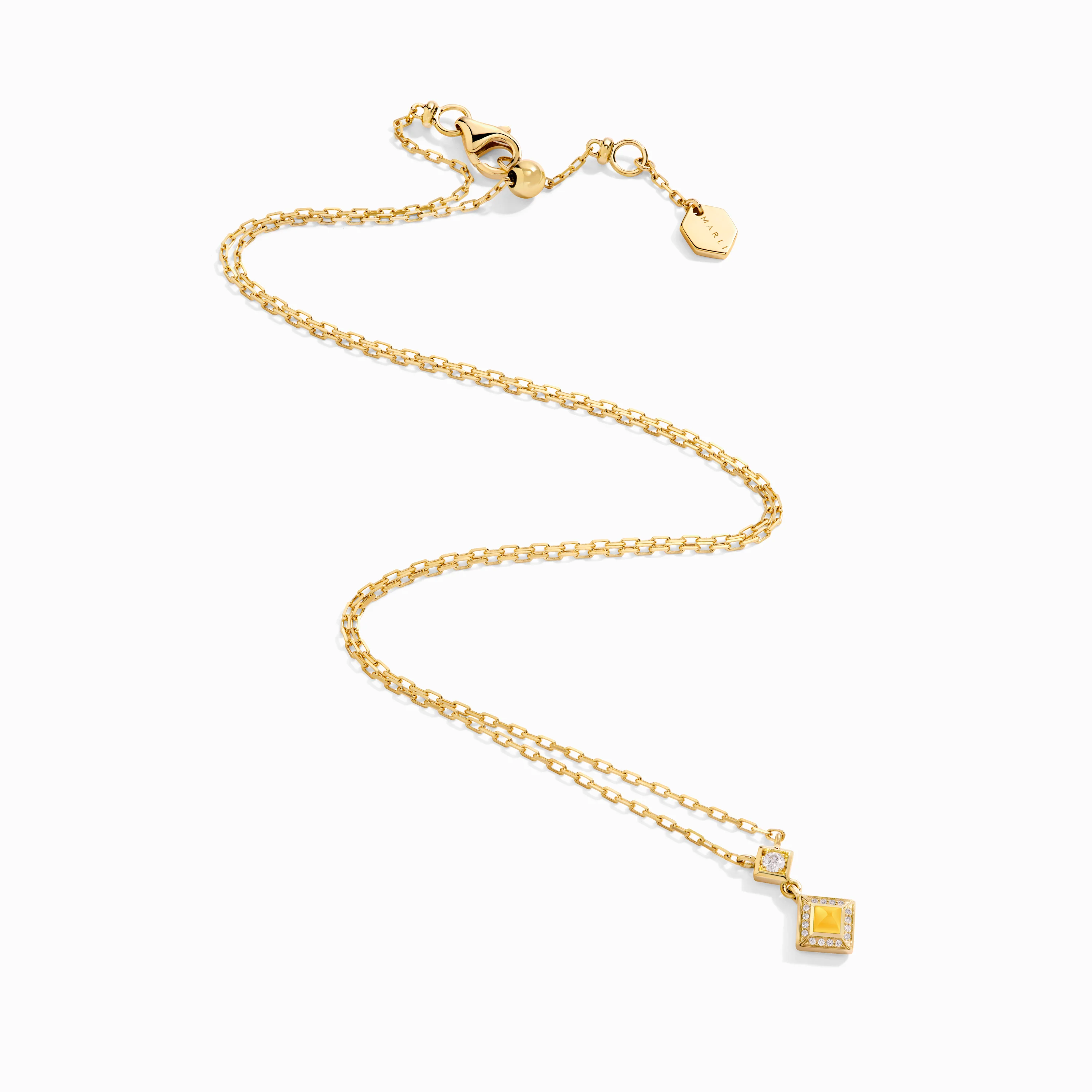Cleo Lotus Pavé Pendant Necklace - Image 19