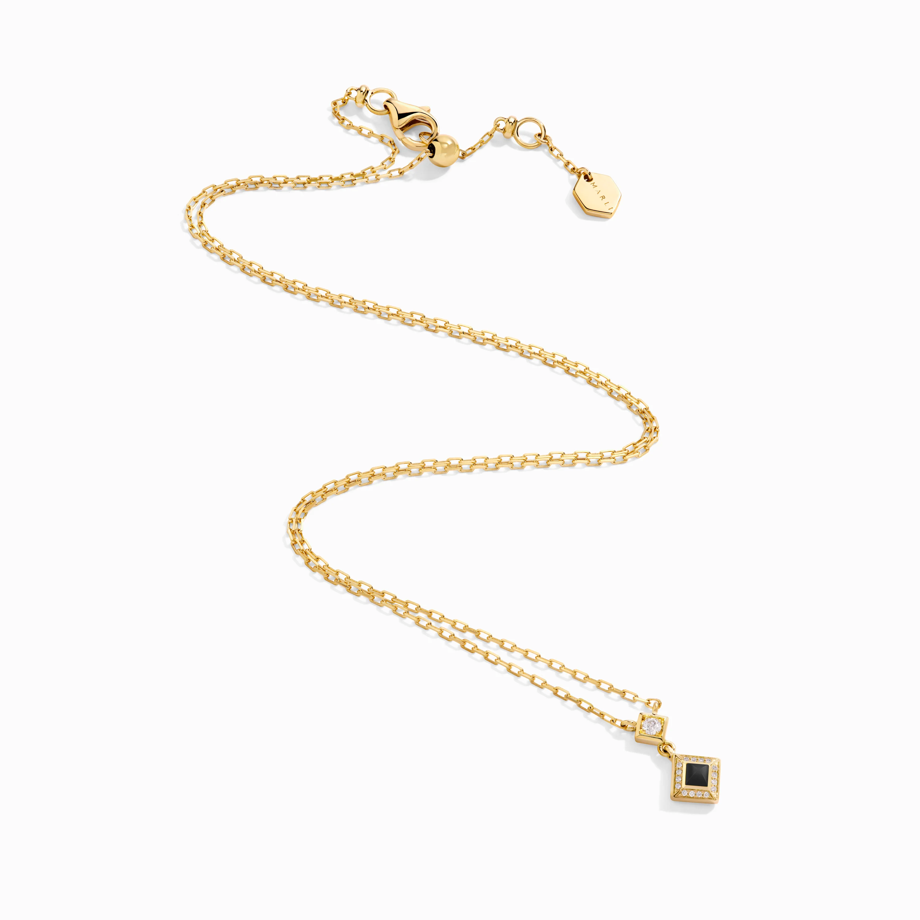 Cleo Lotus Pavé Pendant Necklace - Image 3