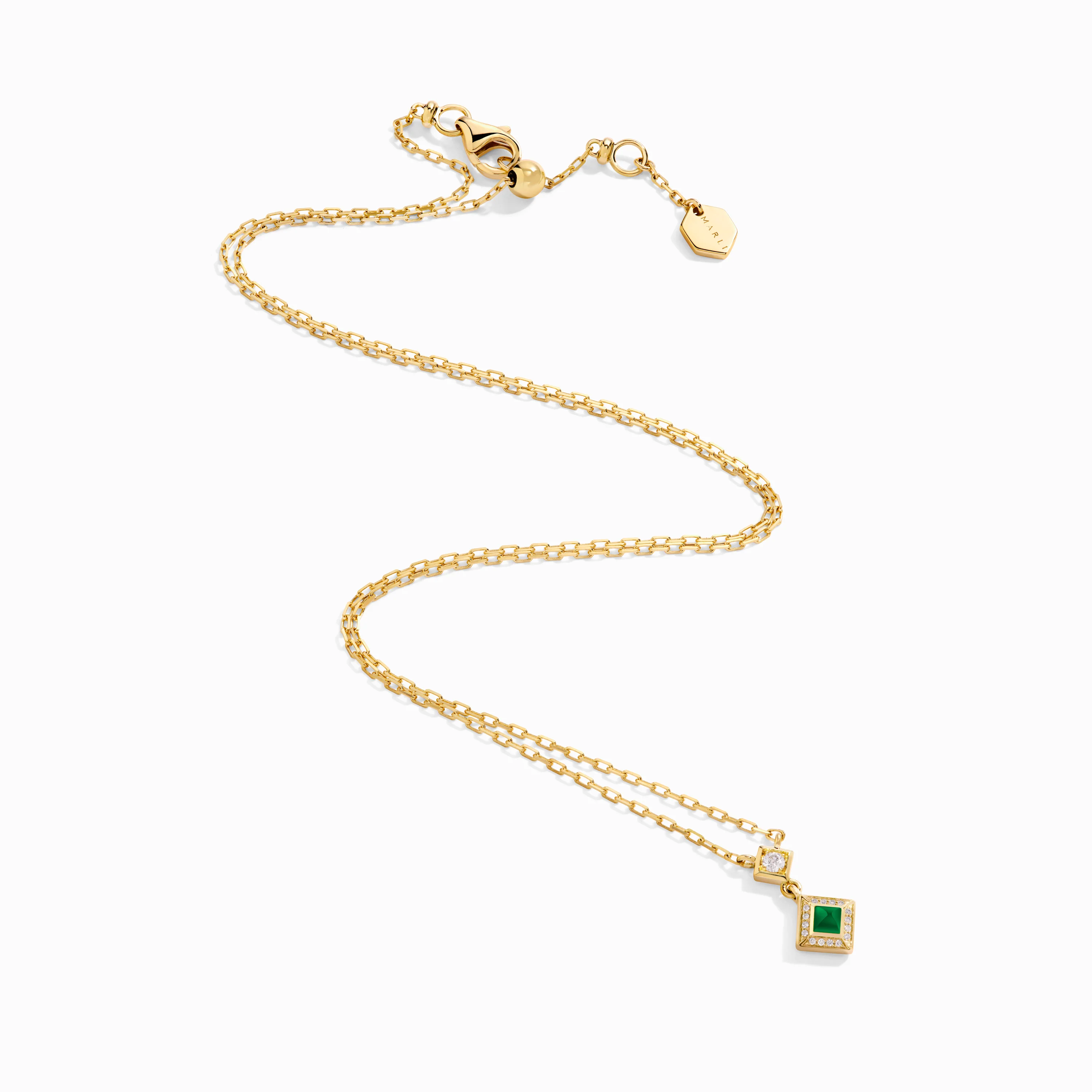 Cleo Lotus Pavé Pendant Necklace - Image 5